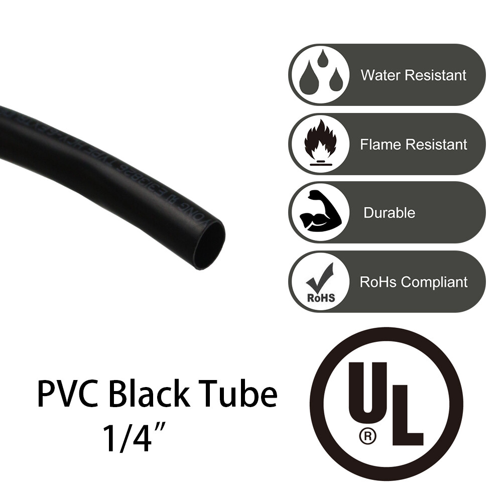 Black PVC Insulation Sleeves for Electrical Wire Protection Durable & Flexible