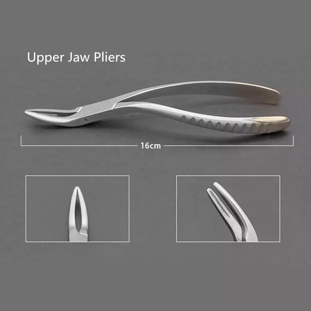 Dental Surgical Upper Root Tip Extraction Pliers Residual Tweezers Tooth Forceps