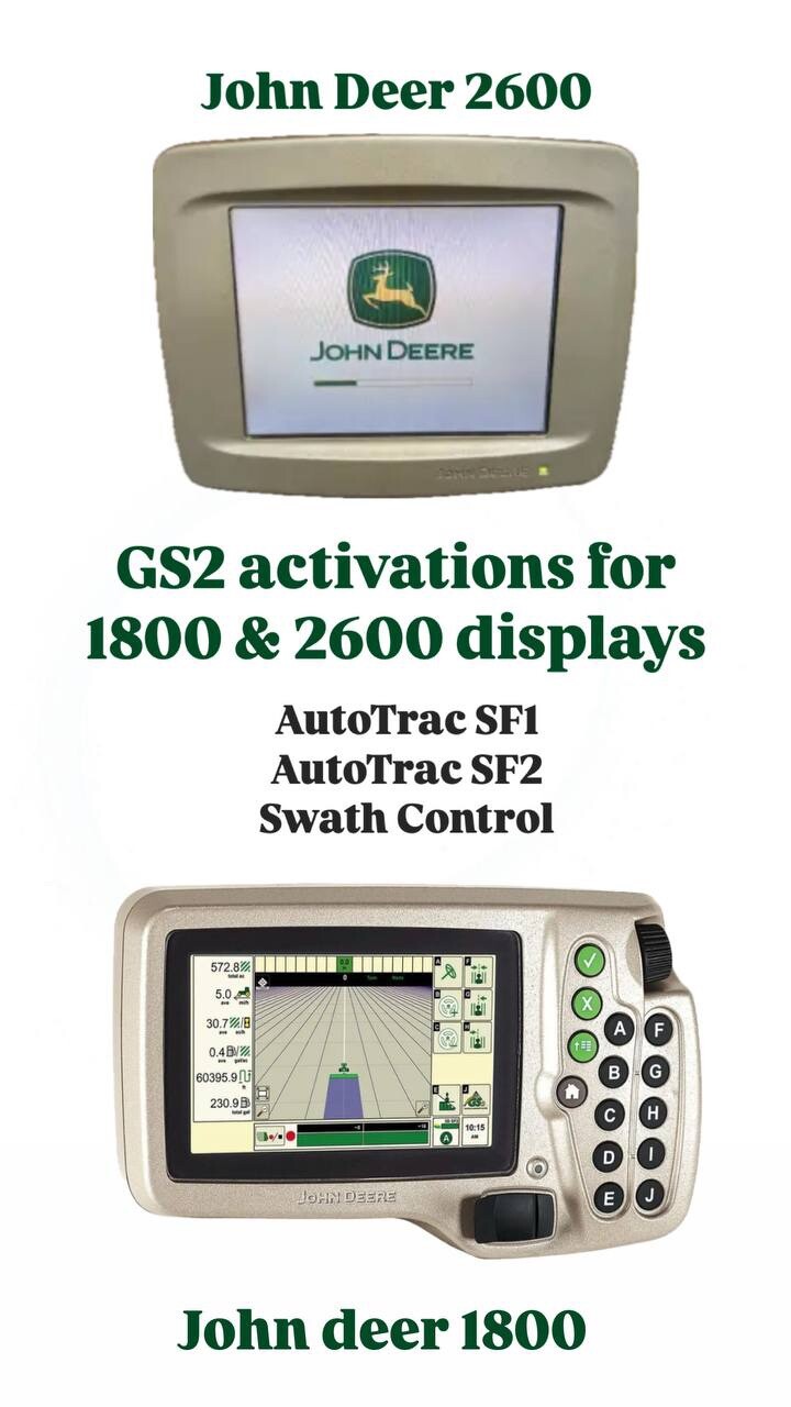 Unlock John Deere 2600 /1800 GS2 To Autotrac Or Swatch Control Activation