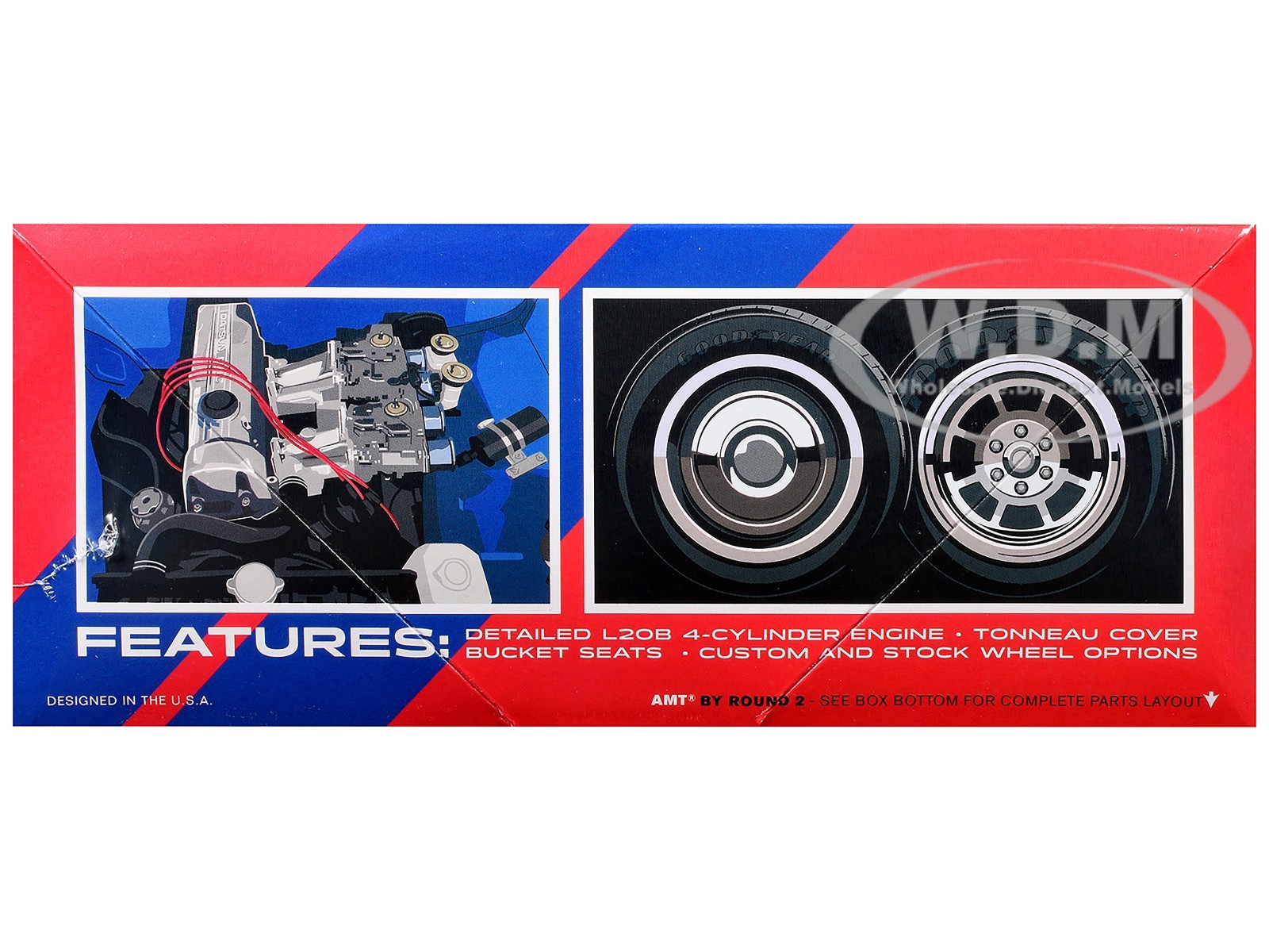 SKILL 2 MODEL KIT 1975 DATSUN PICKUP "BRE" 1/25 SCALE MODEL BY MPC MPC1029