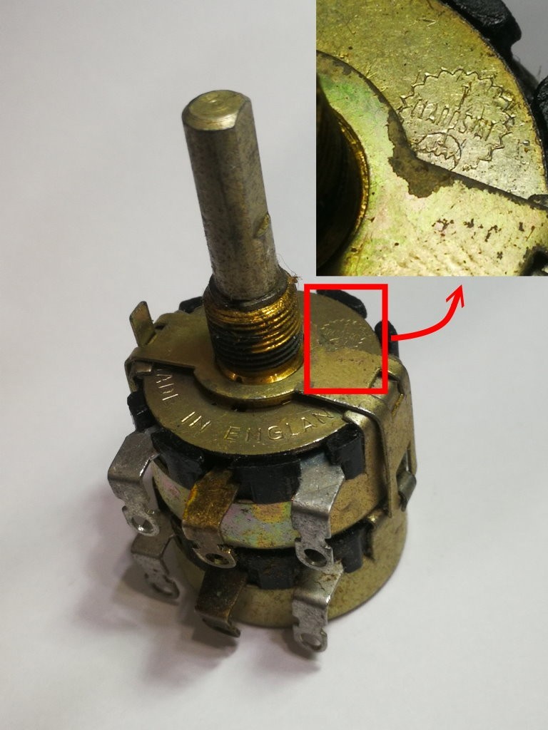 CLAROSTAT 2M log type-A potentiometer (for Marantz model 7 7c volume control)