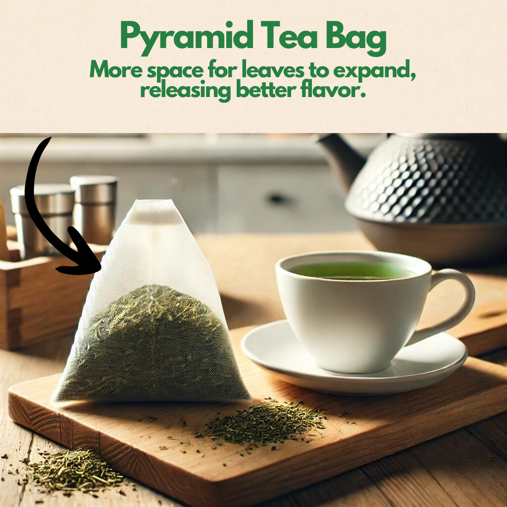 Organic Unsmoked Yerba Mate Tea Bags - 100 Count (Plant-Based Pyramid Tea Bags)