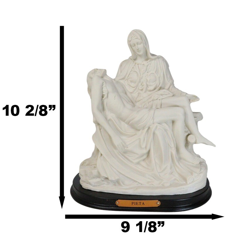 Ebros Michelangelo Vatican Reproduction of La Pieta Decorative Figurine 10.5"H