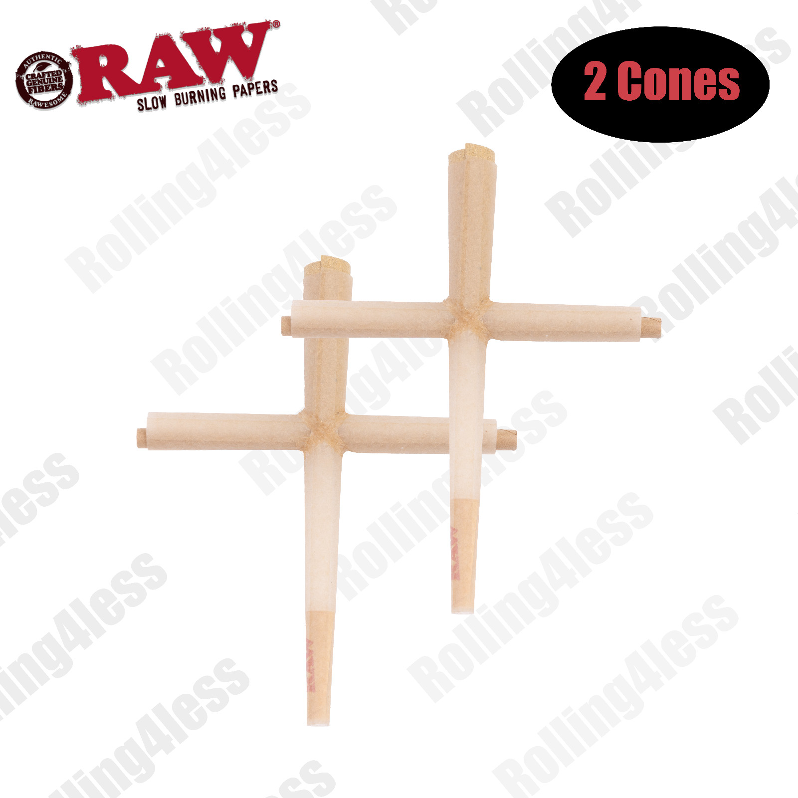 ❤️Raw Cross Cone ｜Pack of 2 Cones