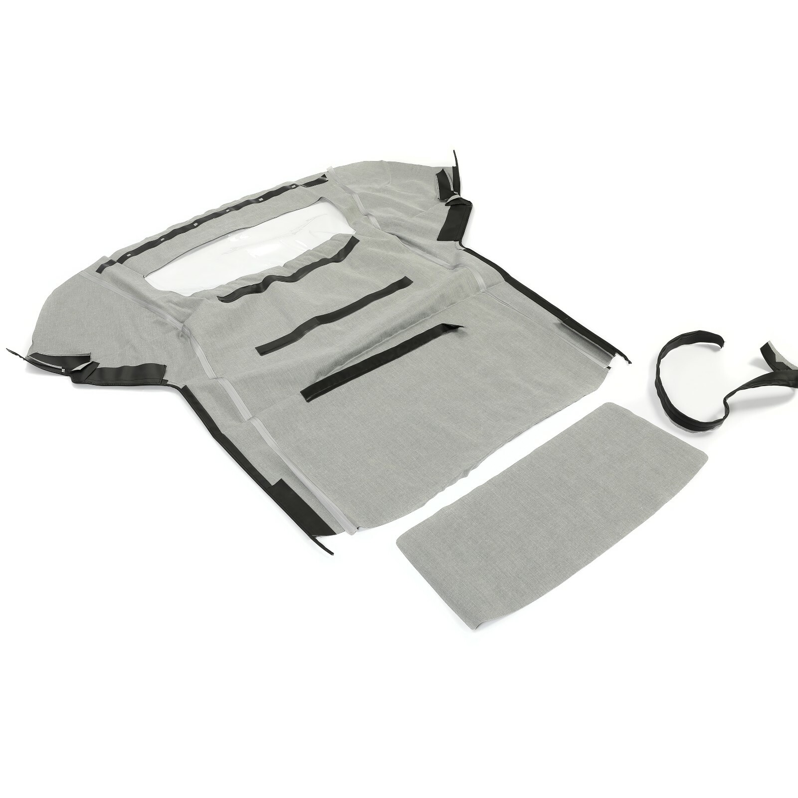 Black Soft Top with Plastic Window FOR 1983-90 1993 Ford Mustang Convertible 2DR