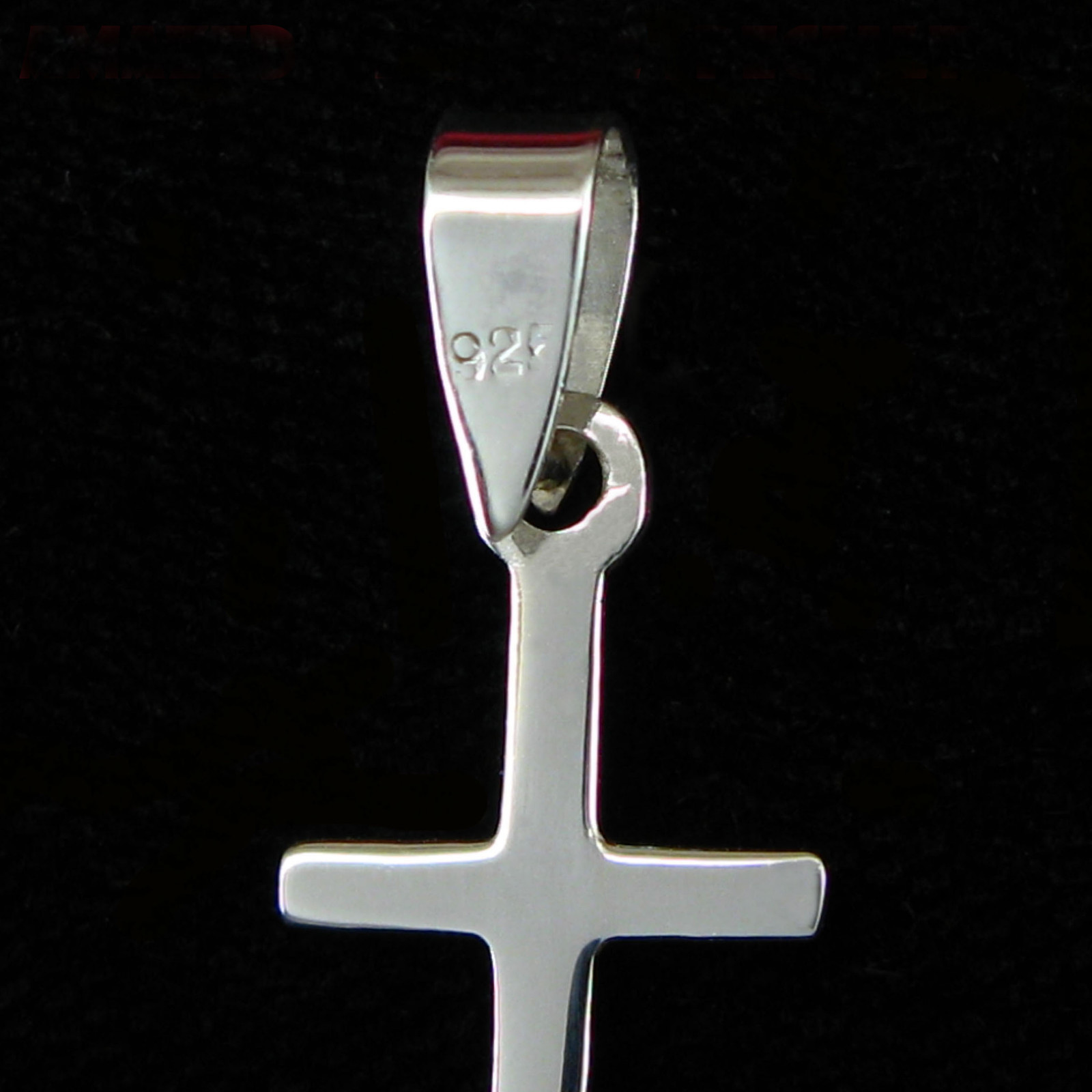 Small Plain & Simple Cross Pendant in SOLID 925 Sterling Silver - NEW!
