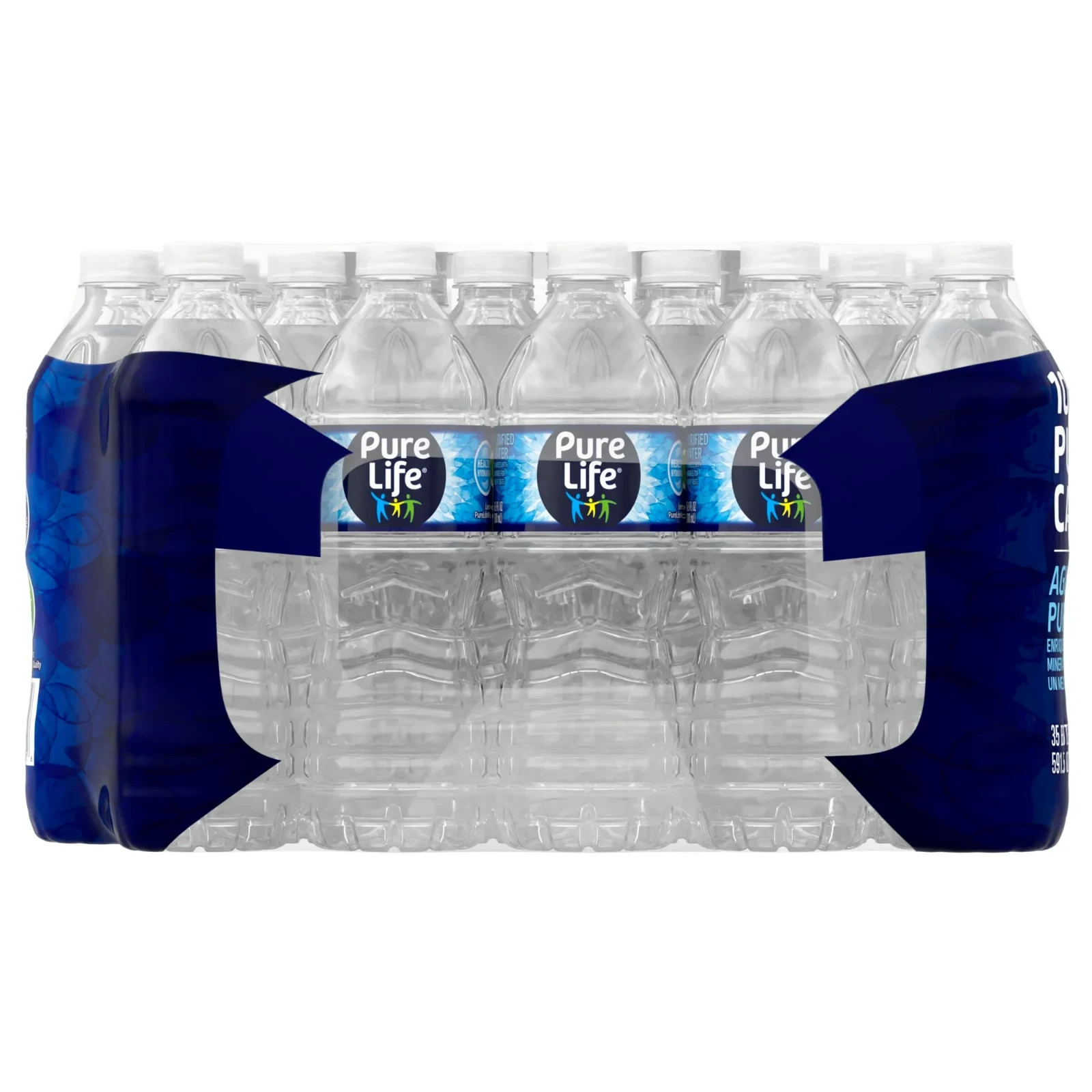 Pure Life Purified Water 16.9 Fl Oz / 500 mL Plastic Bottled Water (35 Pack)....