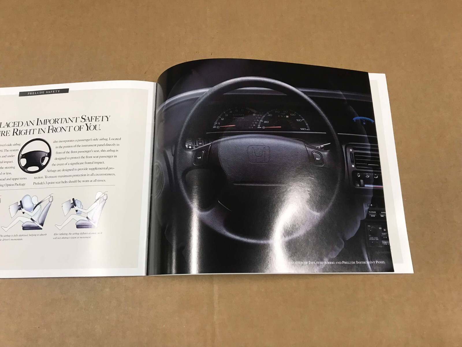 Vintage 1992 Honda Prelude Dealership Salesman Brochure