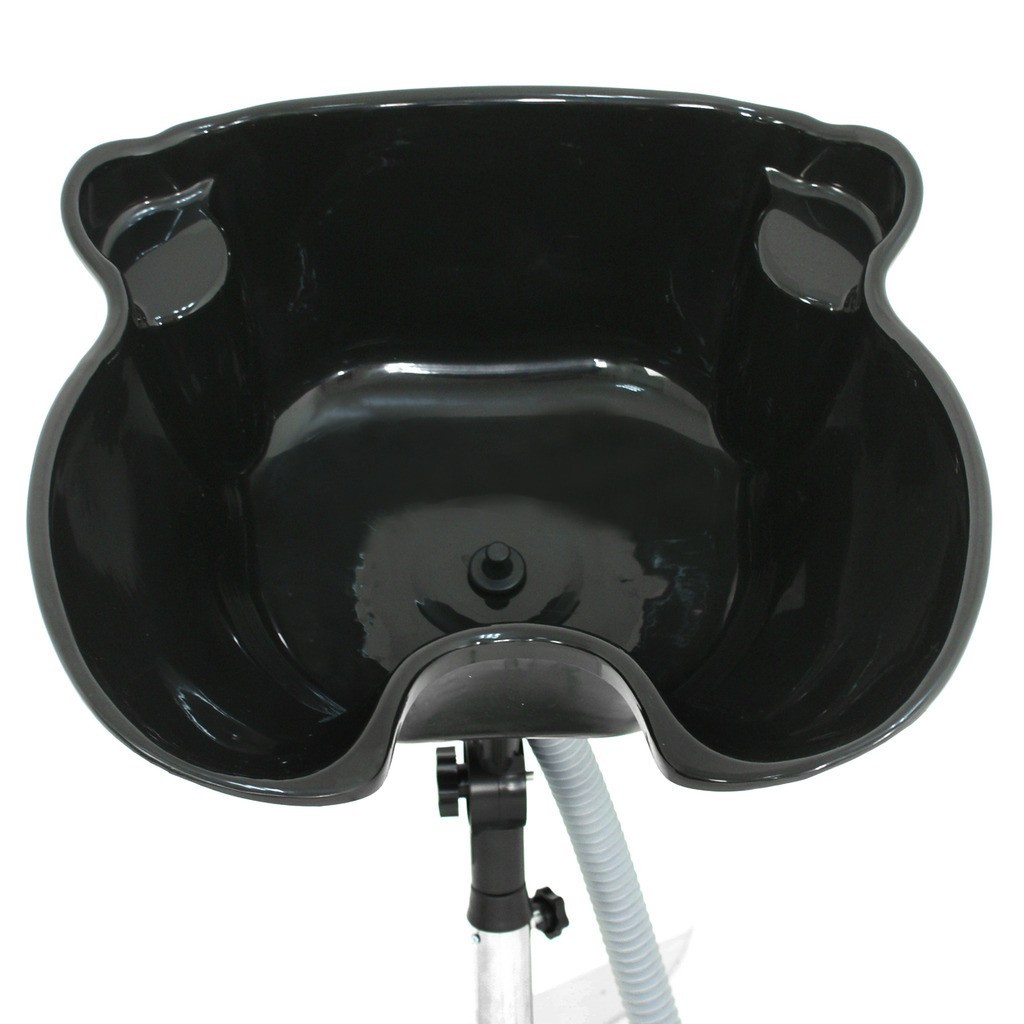 Height Adjustable Portable Salon Hair Shampoo Basin Treatment Bowl Black NEW