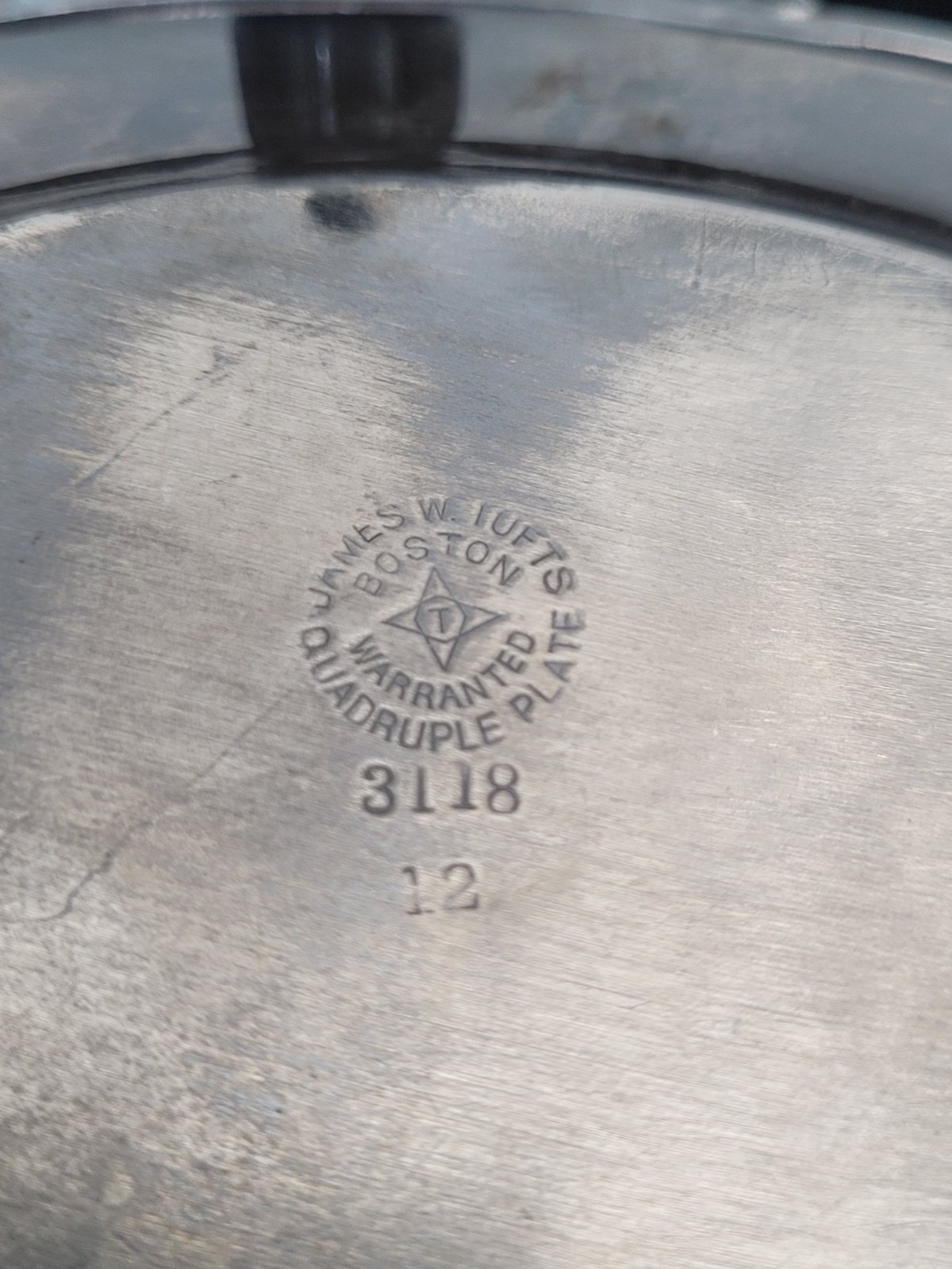 Kate Greenaway James Tufts Quad Plate Figural Girls Holding Calling Card Tray