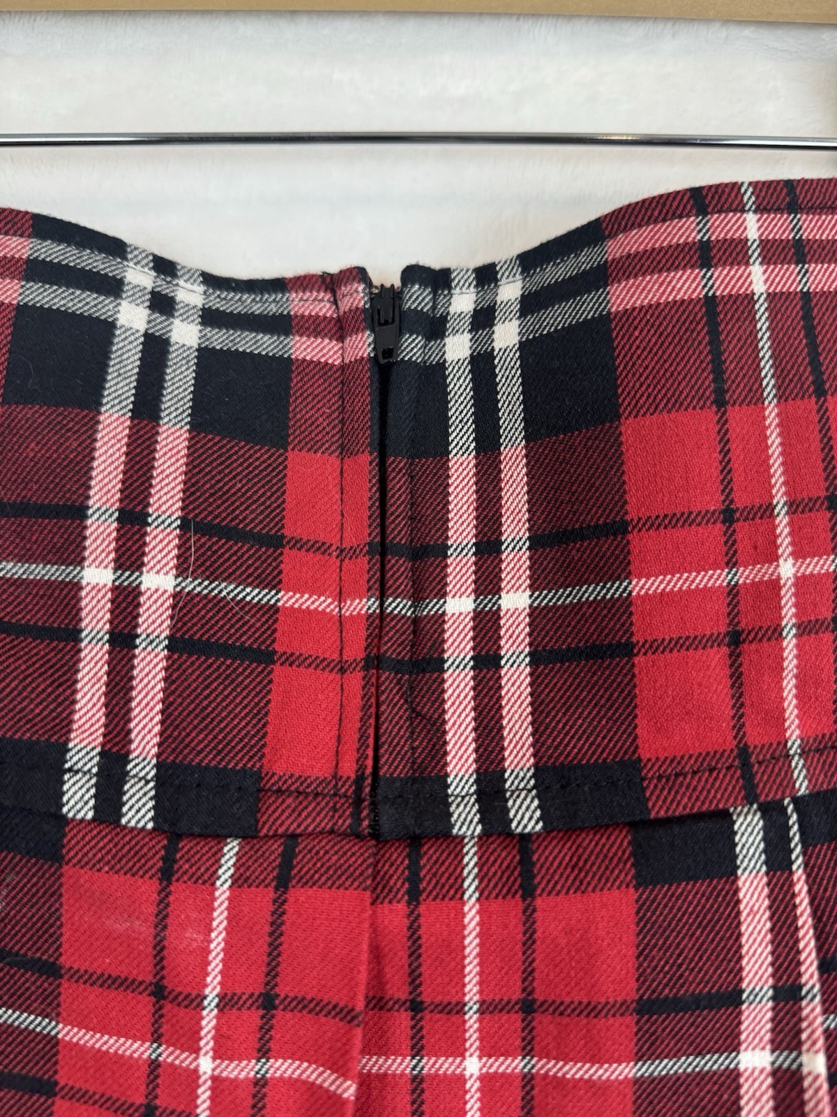 Women’s Abbey Y2K Red Plaid Skirt Size 5 FREE SHIPPING