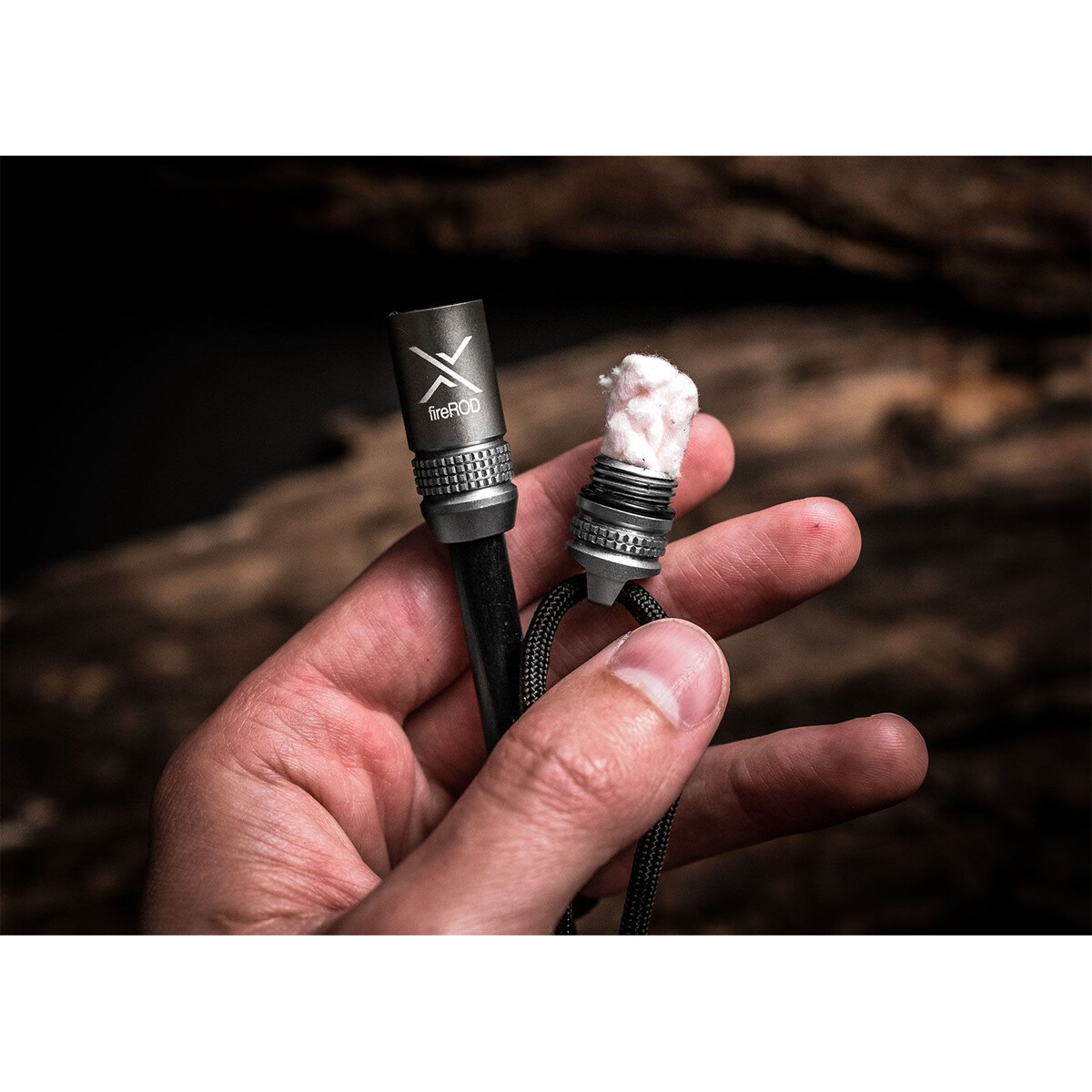 Exotac fireROD Ferrocerium Firestarter with Tinder Capsule