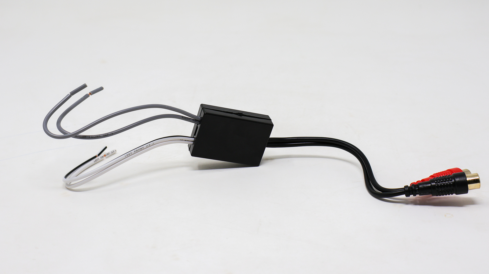 Speaker Wire to RCA Hi/Low Adapter Converter Line Level Output Audio Video Car