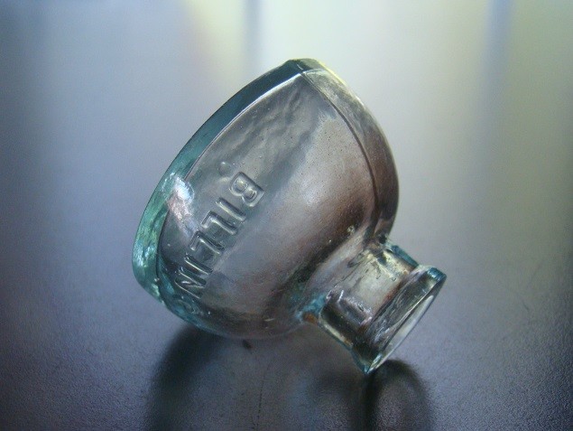Antique Aqua-Blue BILLINGS Igloo Ink Bottle