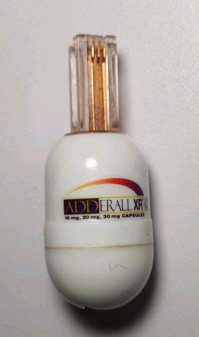 Rare Adderall XR Phone Cord Detangler spinner Miniature Collectable Drug Rep