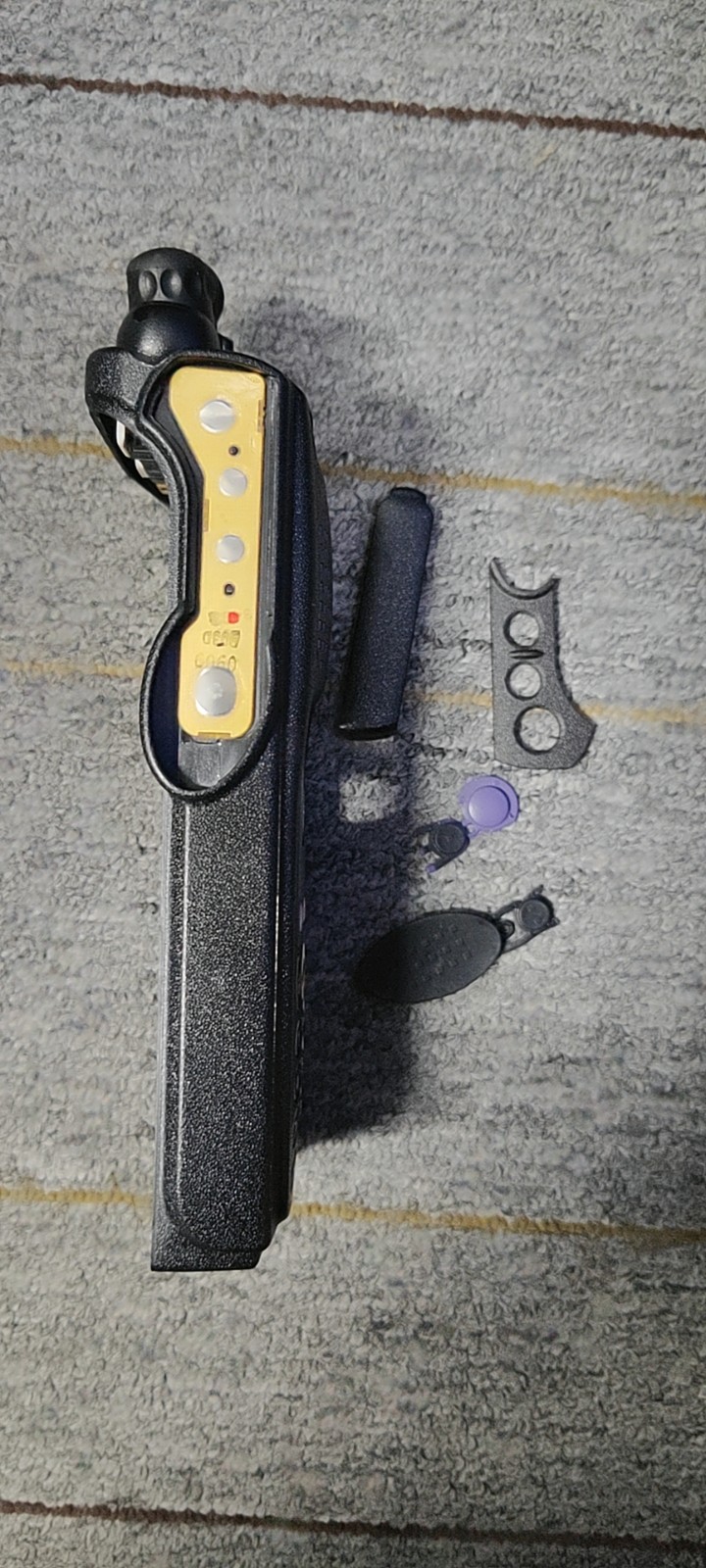 Black Replacement Front Housing Case For XTS5000 Model 3 Radio with Speaker