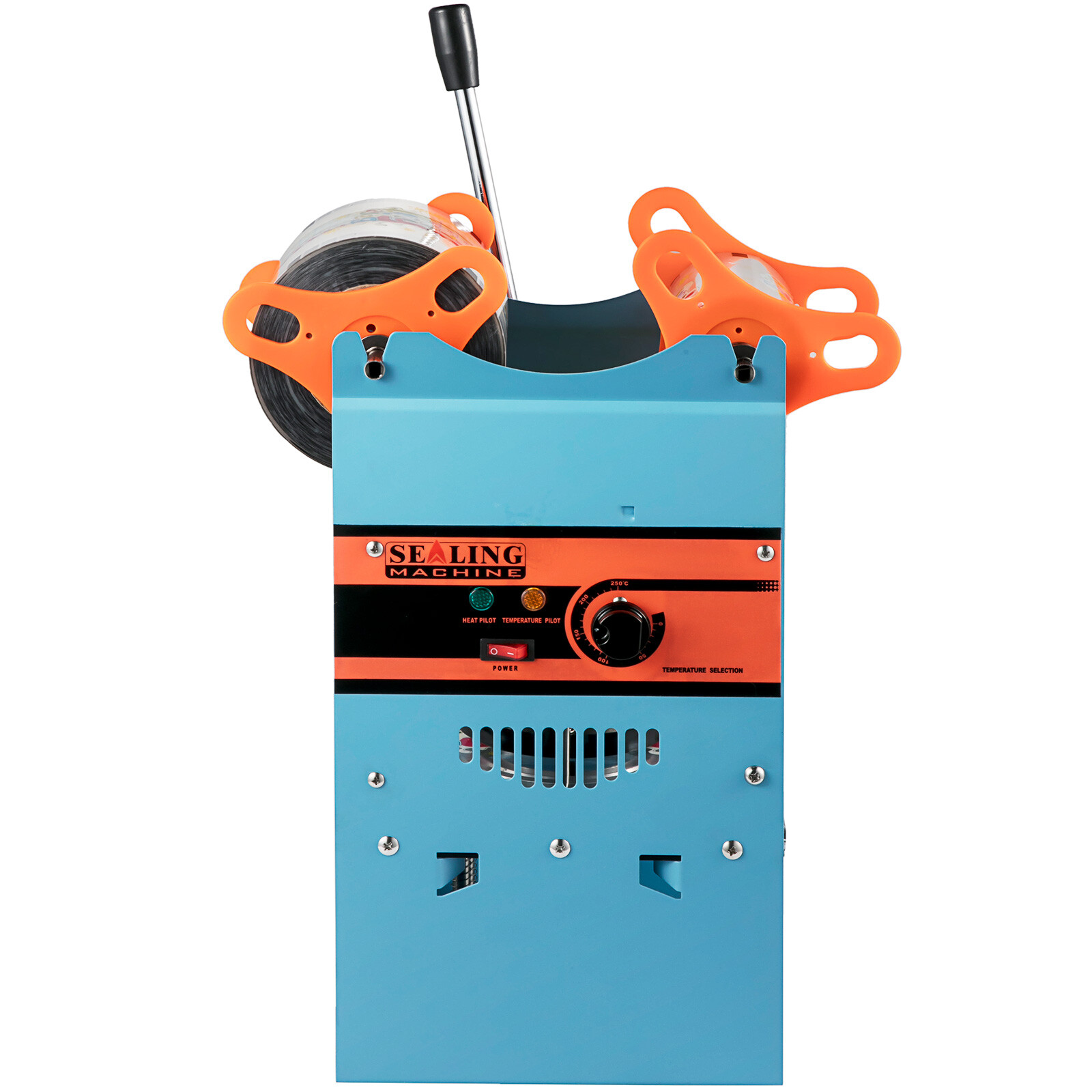 VEVOR Manual Bubble Tea Cup Sealer Machine 300-500 Cup/h Sealing Machine Blue