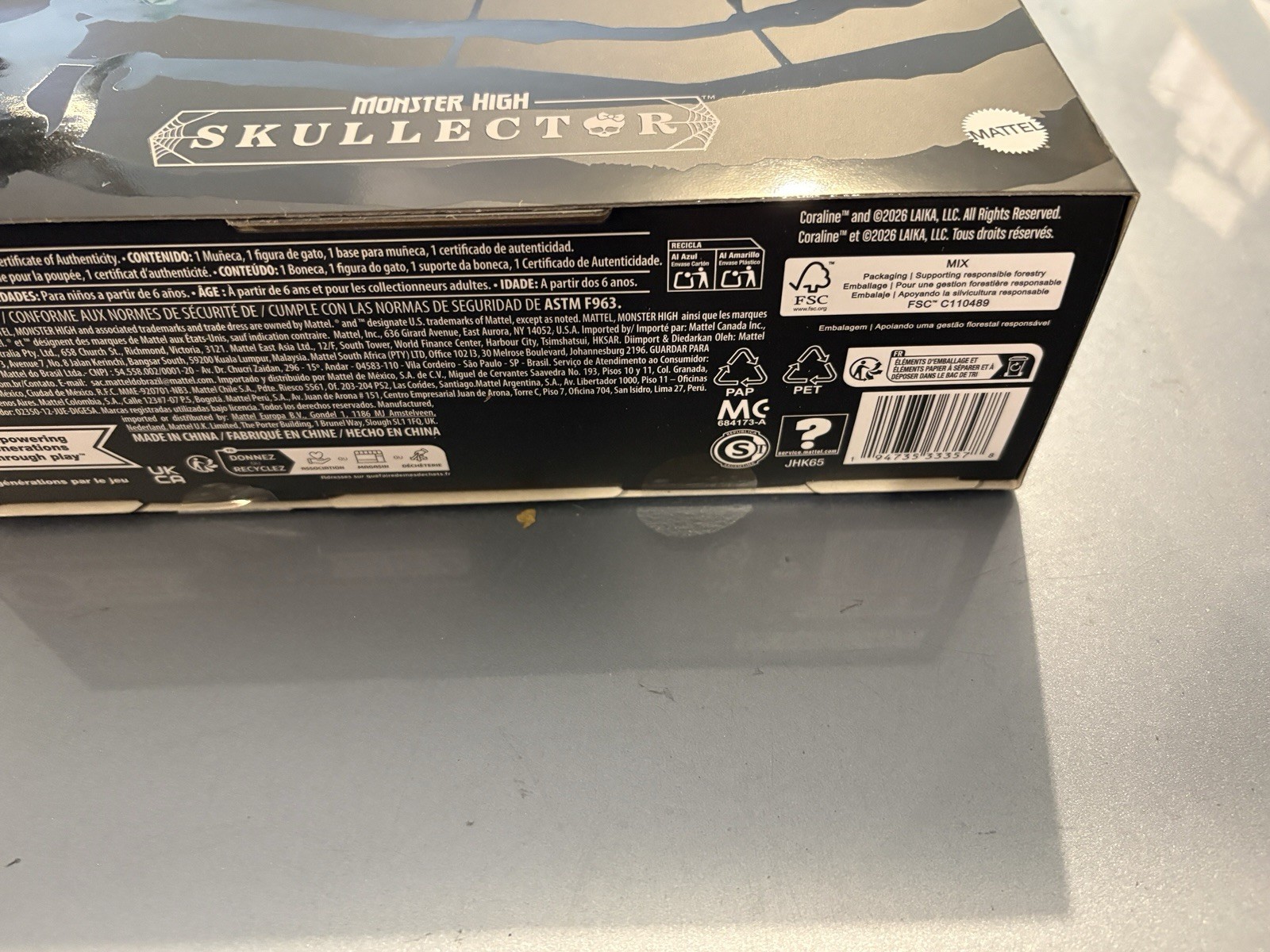 Monster High Skullector Coraline Collectible Doll in Yellow Raincoat IN STOCK