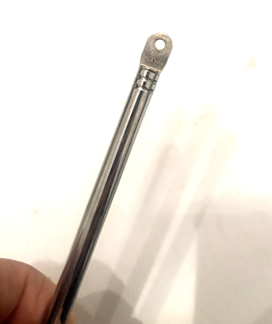 VTG TELESCOPIC BOOM BOX PORTABLE AM/FM RADIO TV REPLACEMENT ROD ANTENNA 38" NOS