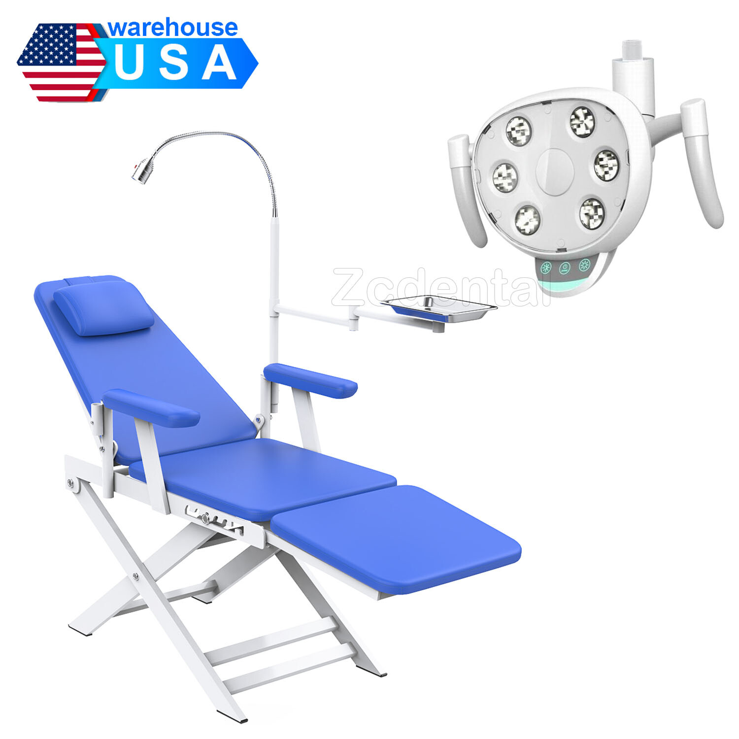 Dental Portable Folding Chair Unit LED Light Lamp Silla /oral inductive lamp