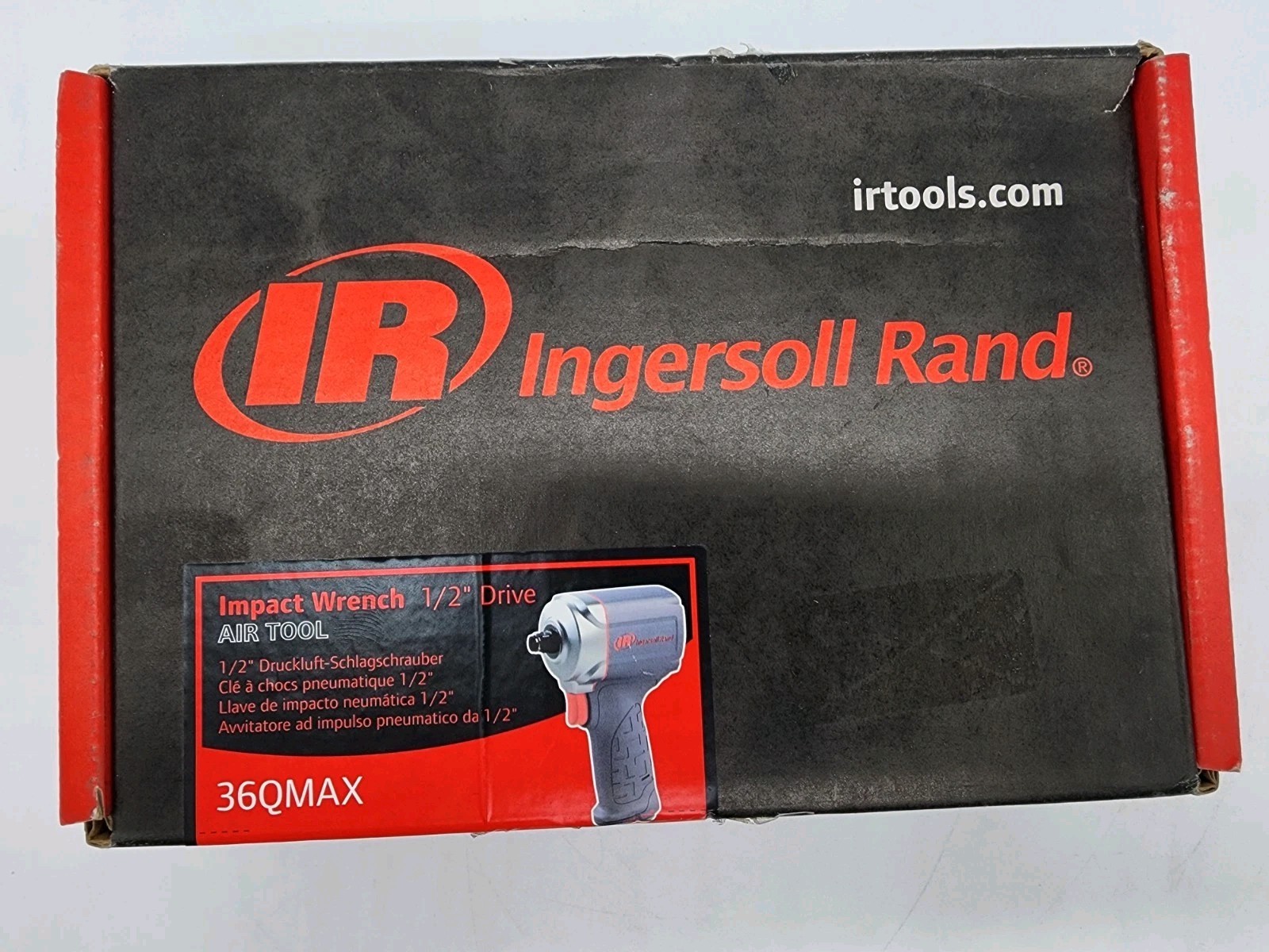 Ingersoll Rand 36QMAX 1/2" Stubby Air Impact Wrench Quiet 640 ft-lb Pneumatic