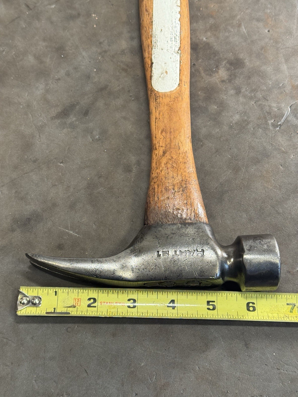 Hart - The Decker 21 California Framer Smooth Framing Hammer Original Handle