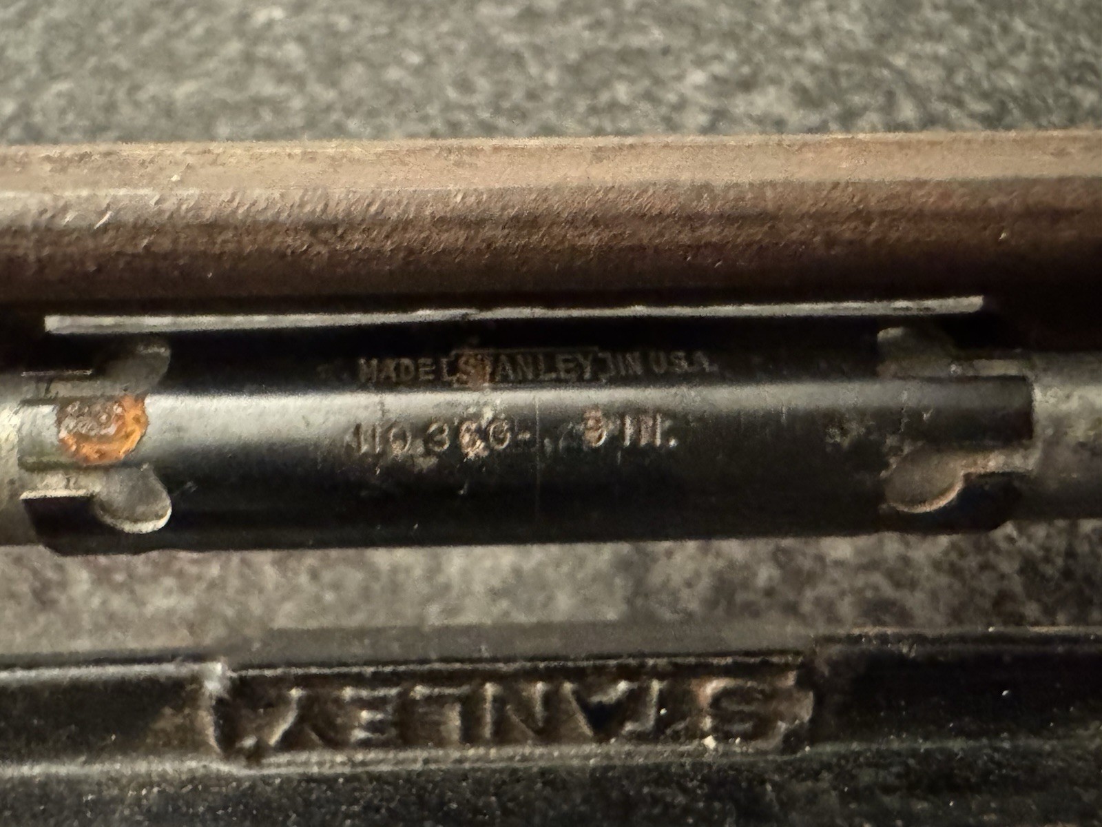 Vintage Stanley No. 36G 9” Level Cast Iron