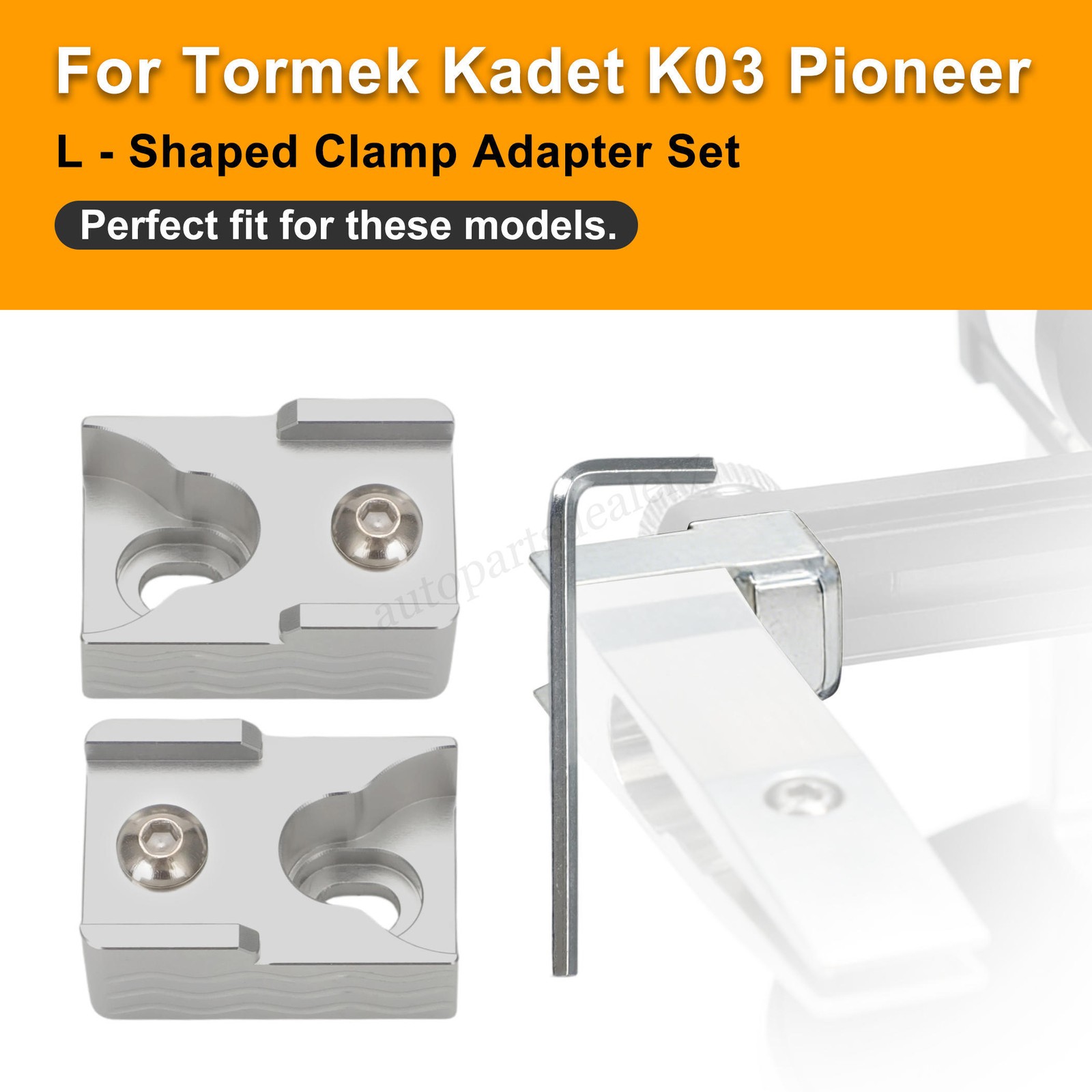 Aluminum L-attachment Clamp Adapter Extender For K03 Kadet and Pioneer Sharpener