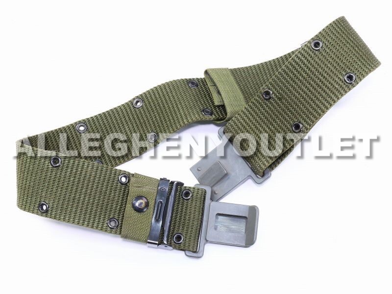 Original U.S Army OD Webbing System LBE Suspenders Pistol Belt LC-2 Military Med