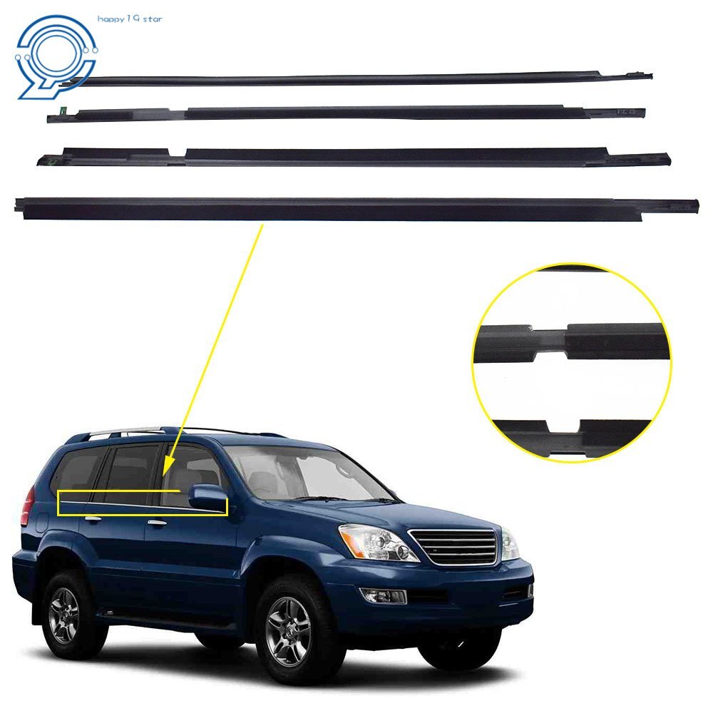 Weatherstrip Rubber Window Belt Moulding For LEXUS GX470 2003-2009 75722-60080