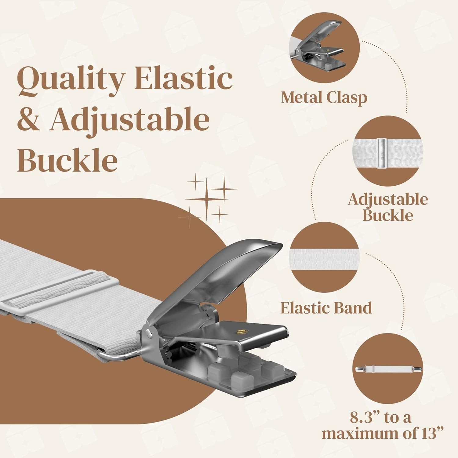 4 PCS Bed Sheet Clips Fitted Sheets Corner Bands Suspenders Garter Fasteners