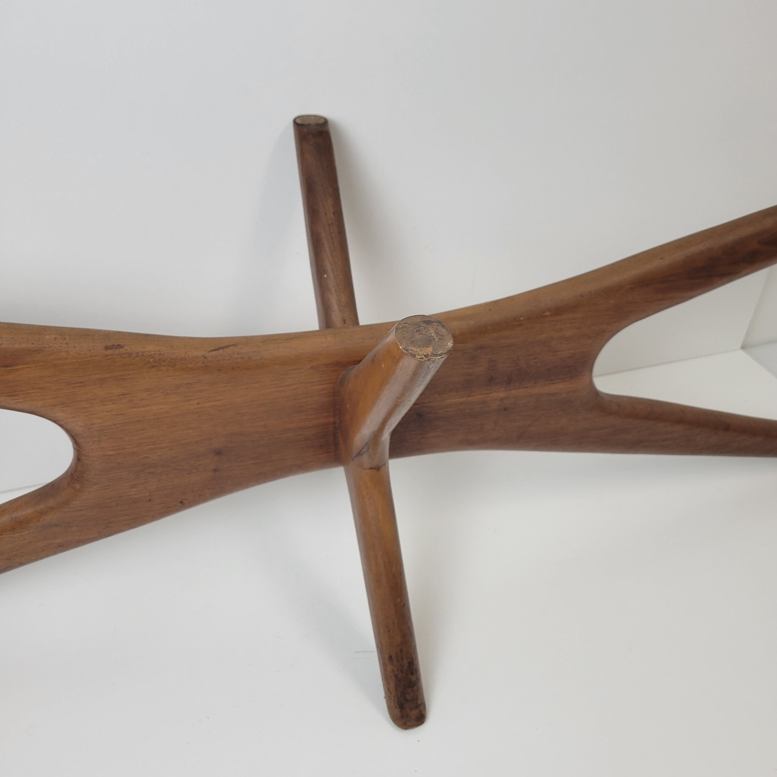 Vintage Adrian Pearsall Mid Century Walnut Jacks Coffee Table