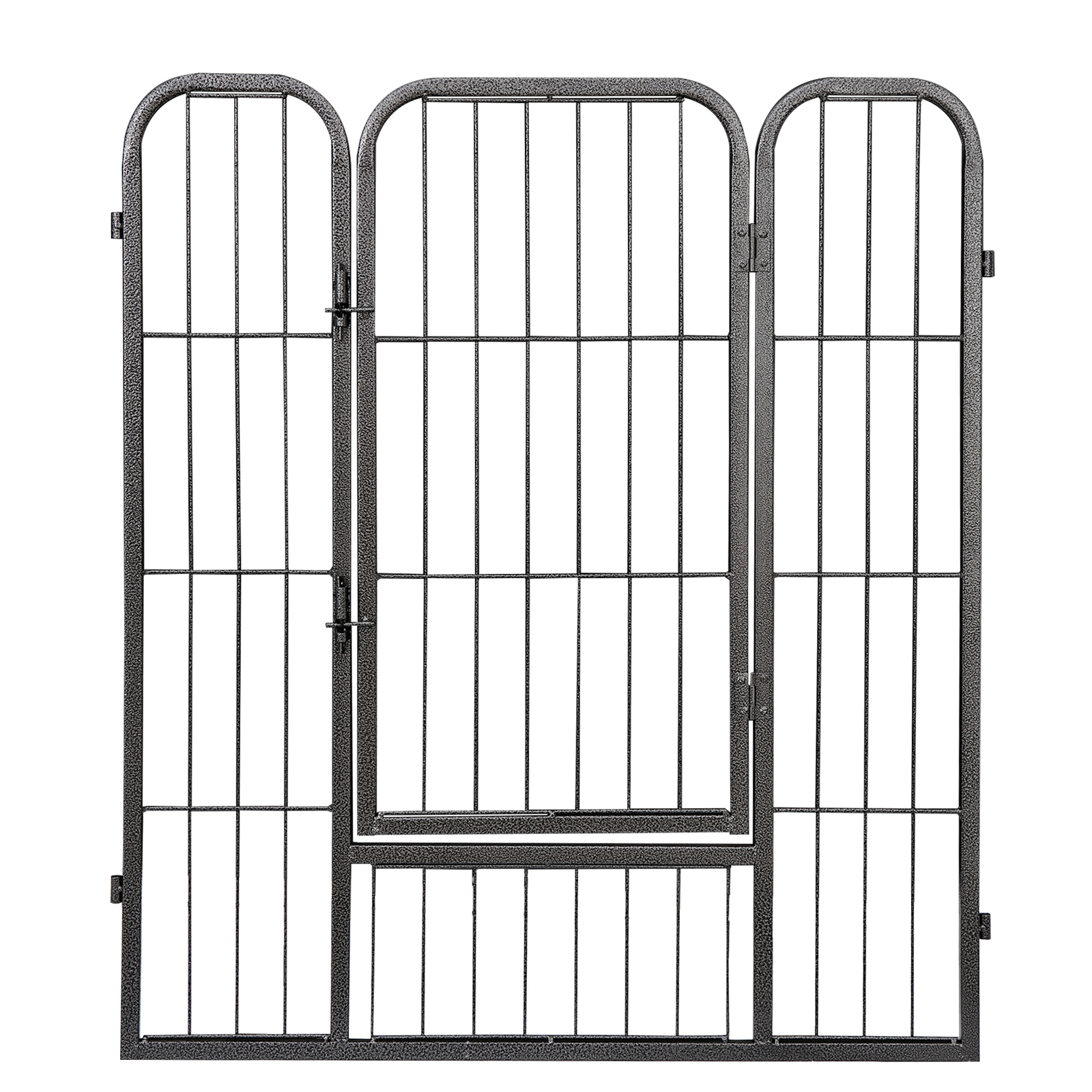 16 Panels 32Inch Dog Pen Fences 2 Doors Metal Barrier for Small/Medium Dogs