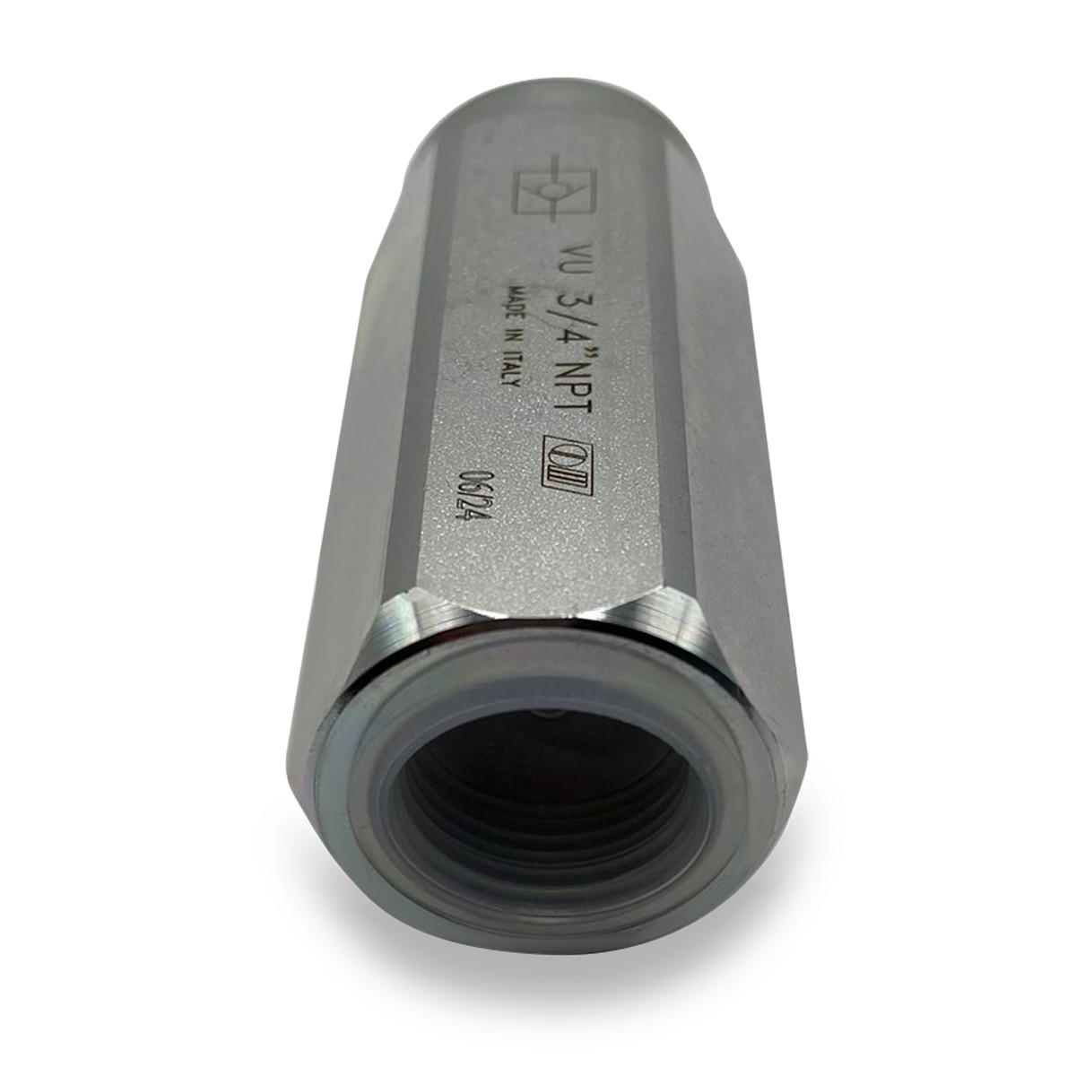 Hydraulic Inline Check Valve 3/4" NPT 30 GPM 5000 PSI max