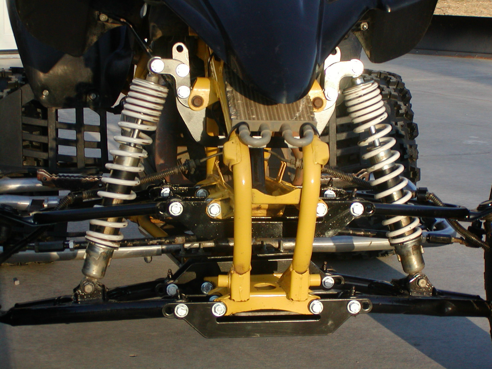 Yamaha '90-03 Warrior 350 A-arms Widening and YFZ450 Shocks Conversion Kit