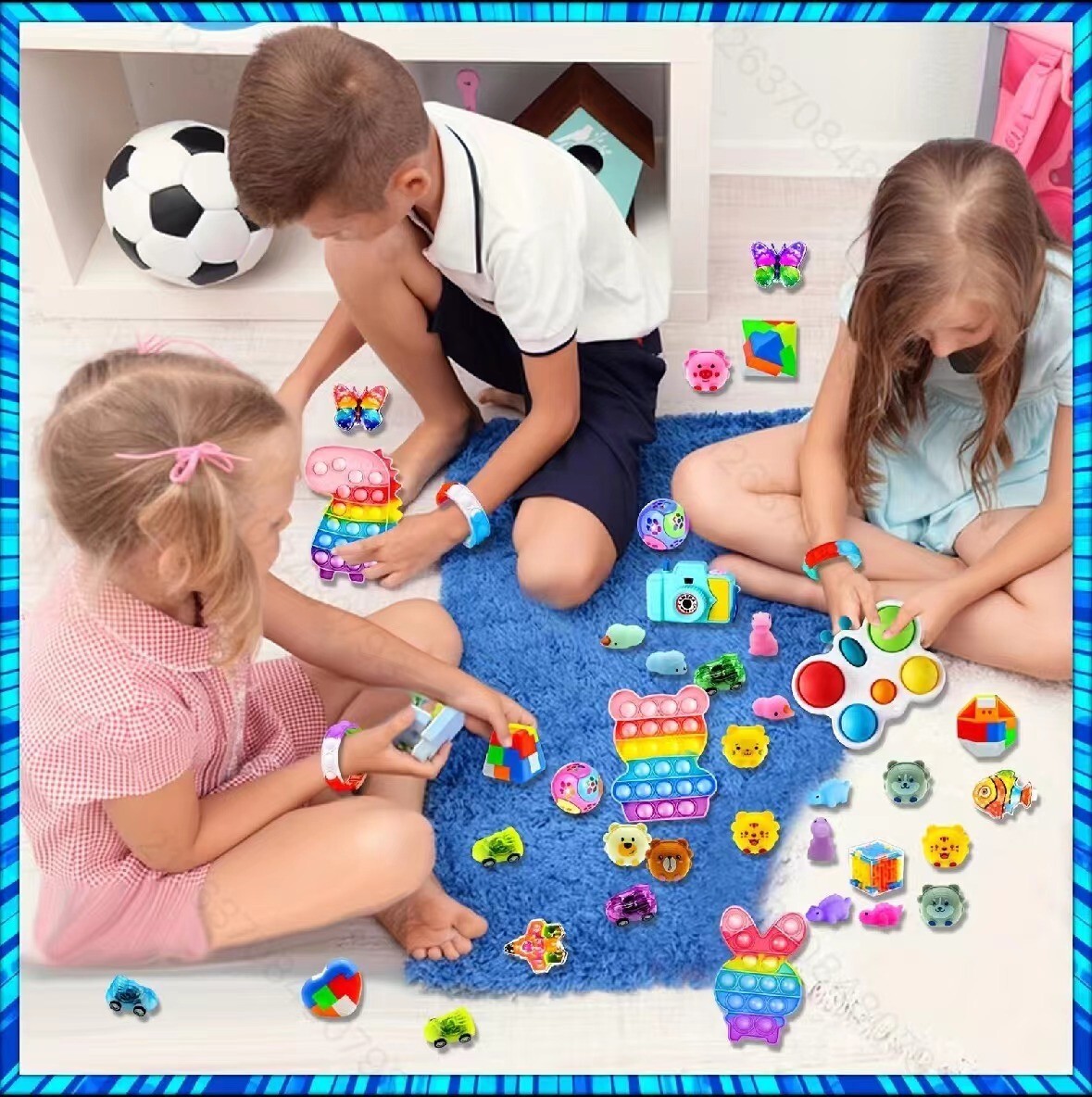 Mega Fidget Toy Assortment 206 Pcs Sensory Toys Party Favors