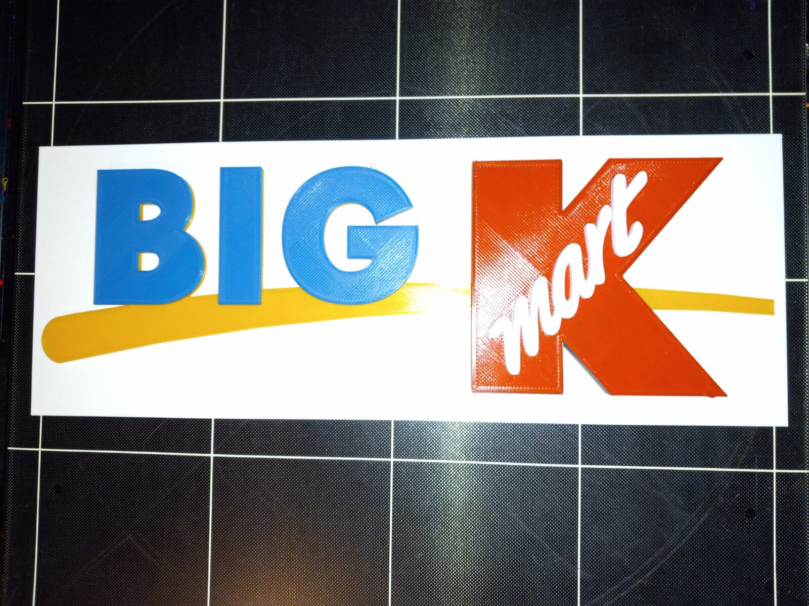 15" Vintage 3D Big K Kmart Sign, 3D printed. 3D reproduction logo 15"×6"×1"