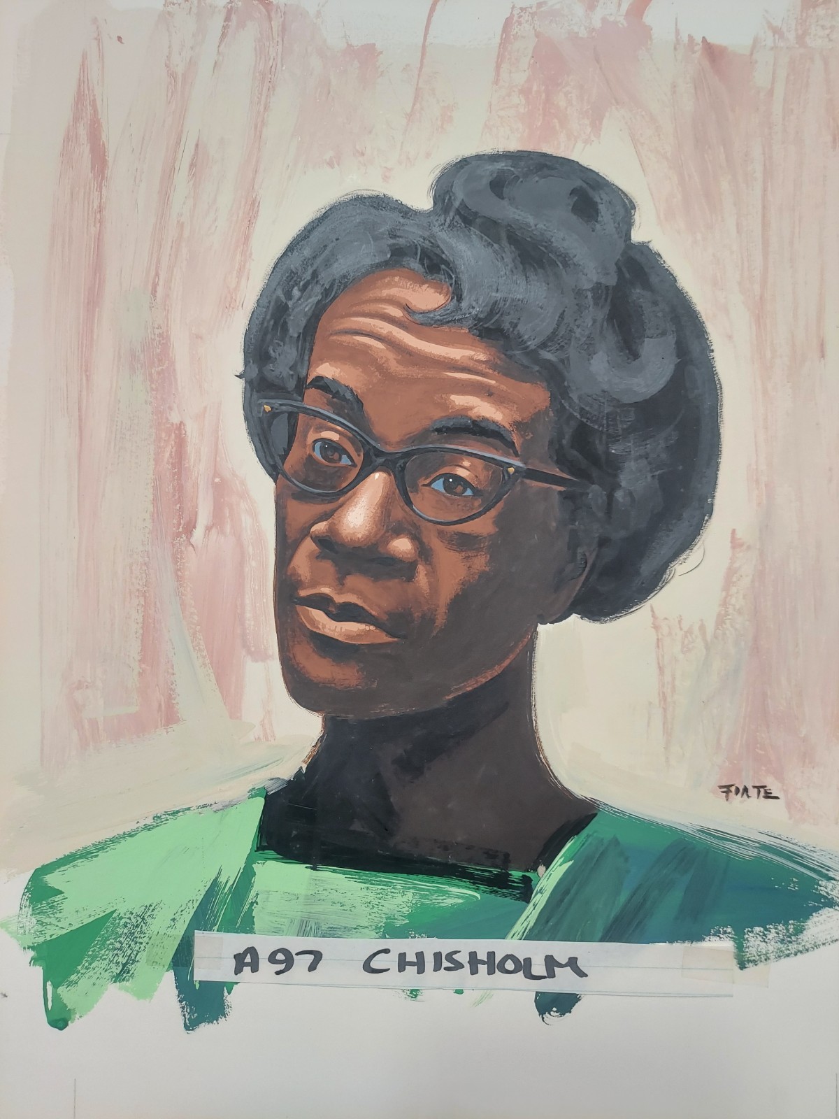 FORTE Original Painting Shirley Chisholm 1st African American Woman US Congress