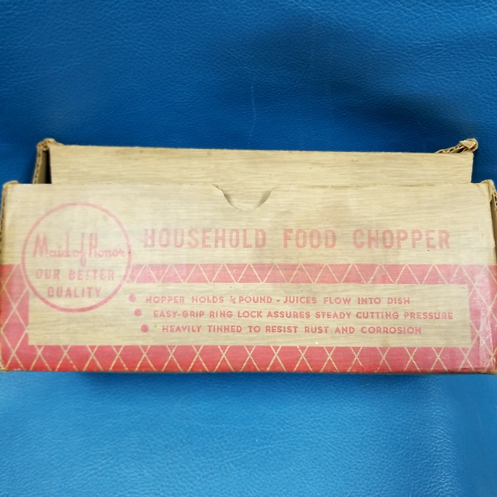 VTG Maid of Honor Household Food Chopper Grinder Set SZ 15 #4710 W Box