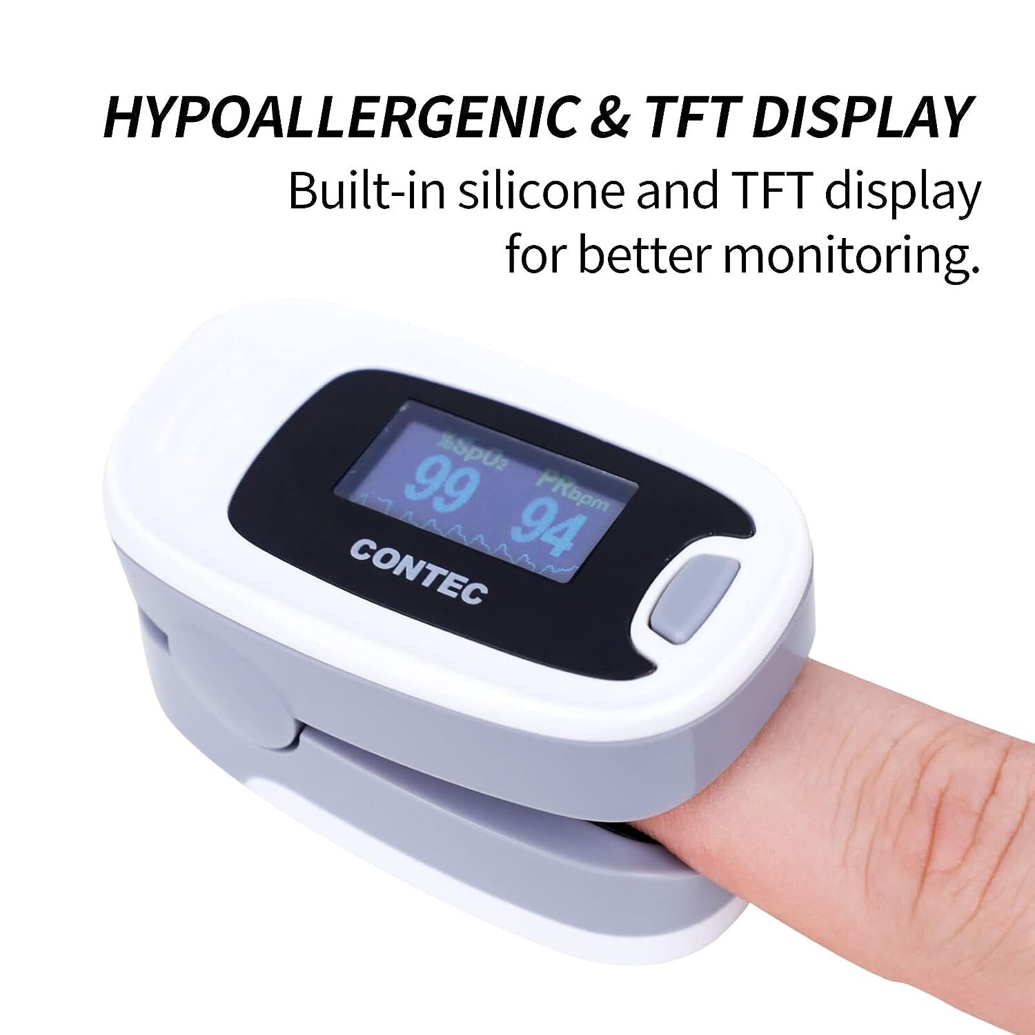 Fingertip Pulse Oximeter Blood Oxygen SpO2 Heart Rate Monitor Oxímetro de pulso