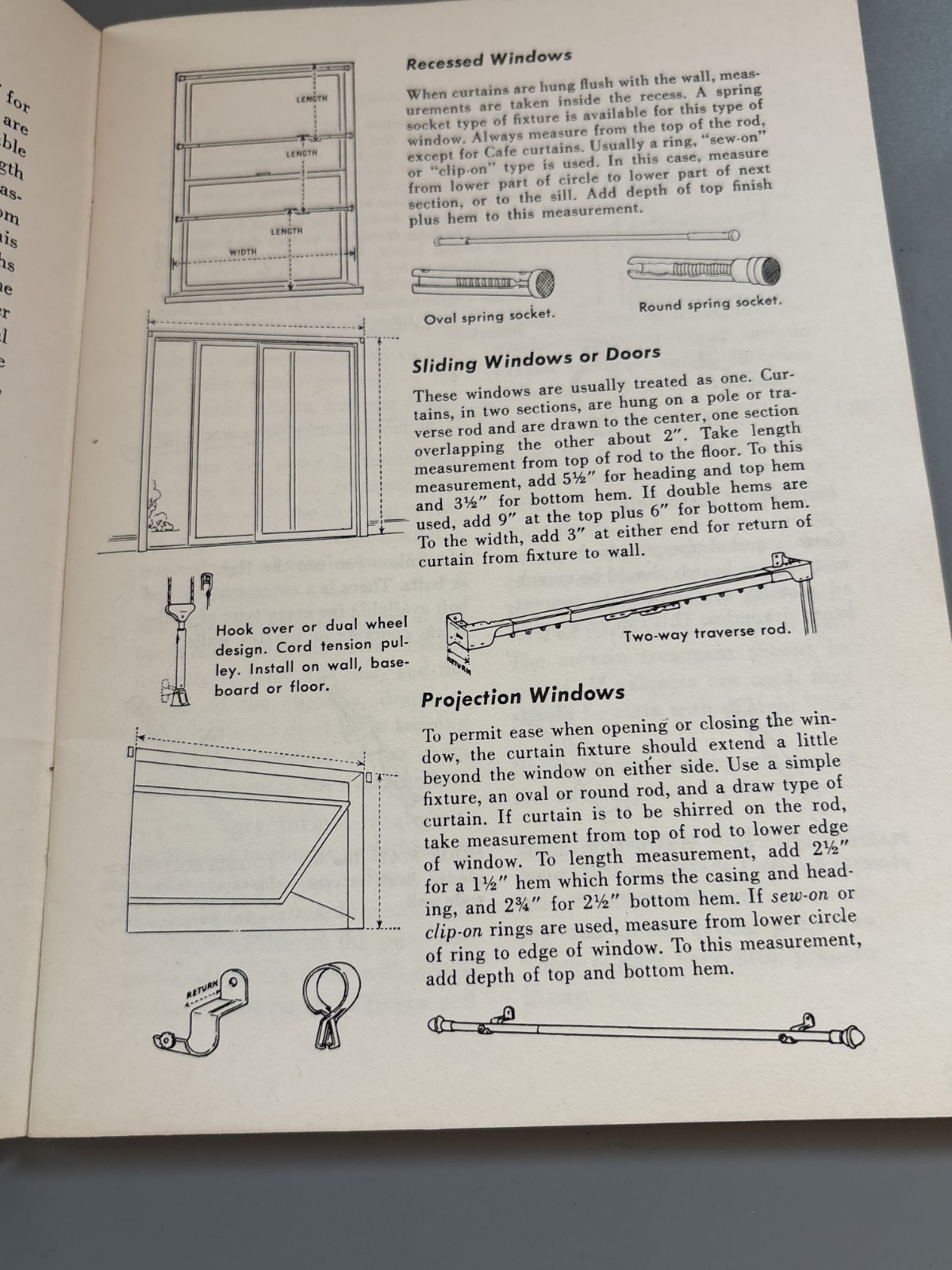 Singer Sewing Library How To Make Curtains Book 101 Vintage 1960 Sewing Book