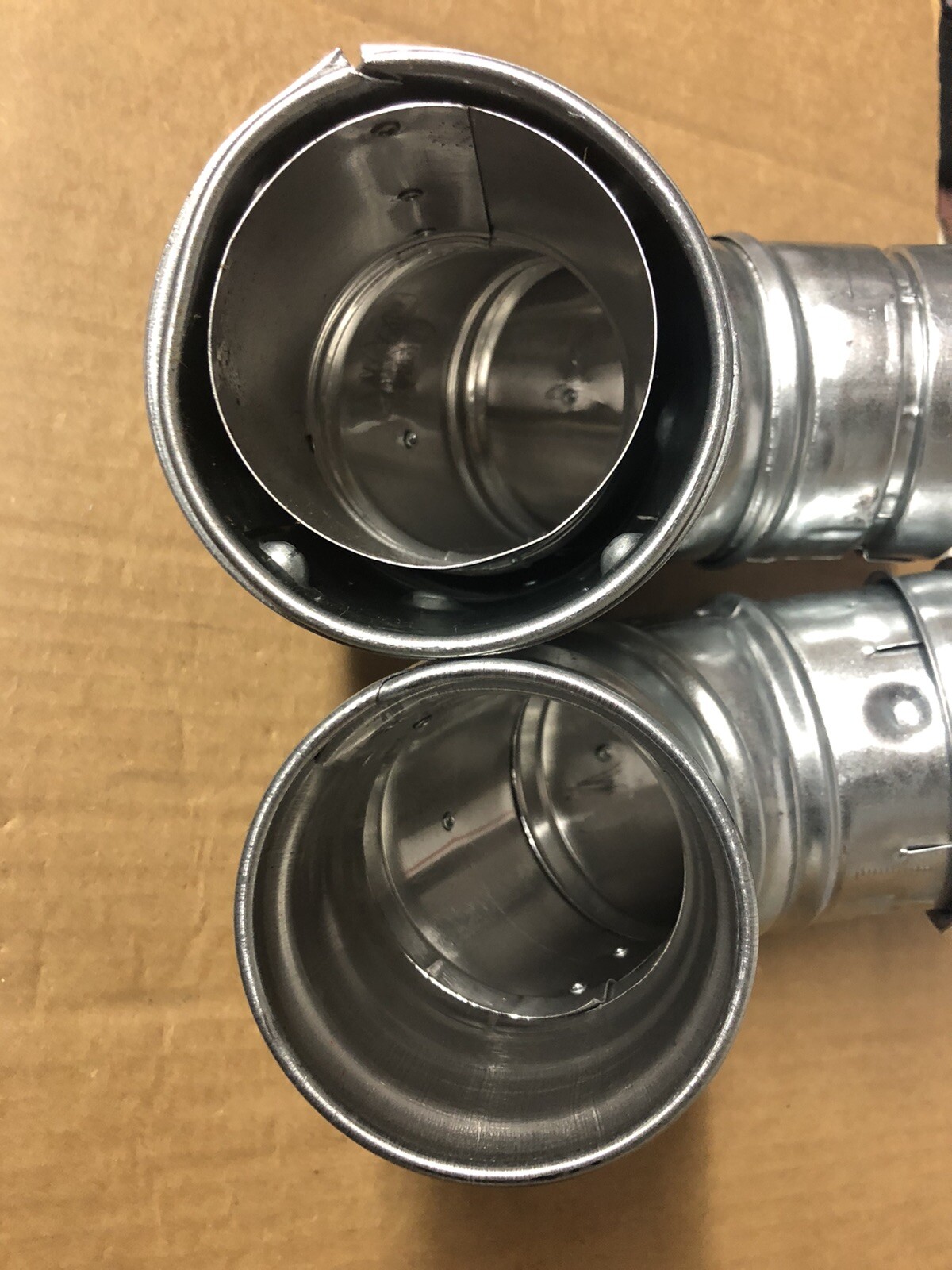 Lot of 2 Hart & Cooley Metlvent Gas Vent Pipe 3" 0-90° Adjust Elbow P/N: 3REA90