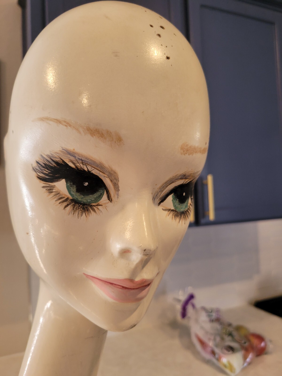 25" 1960’s . Audrey Hepburn Style Mannequin Display