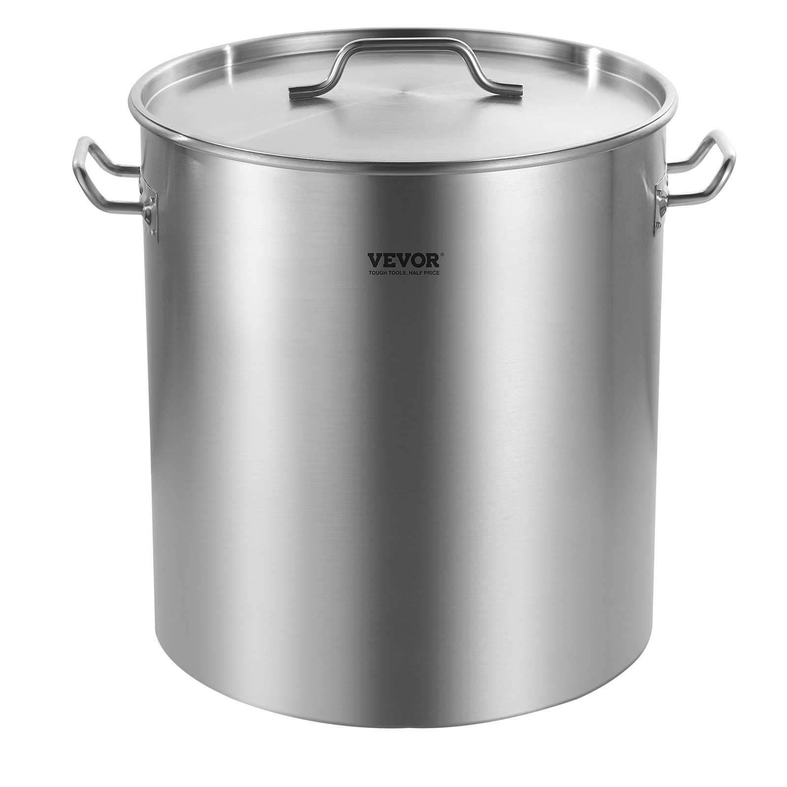 VEVOR 64QT Stainless Steel Stockpot Cooking Kitchen Sauce Pot w/ Basket Lid