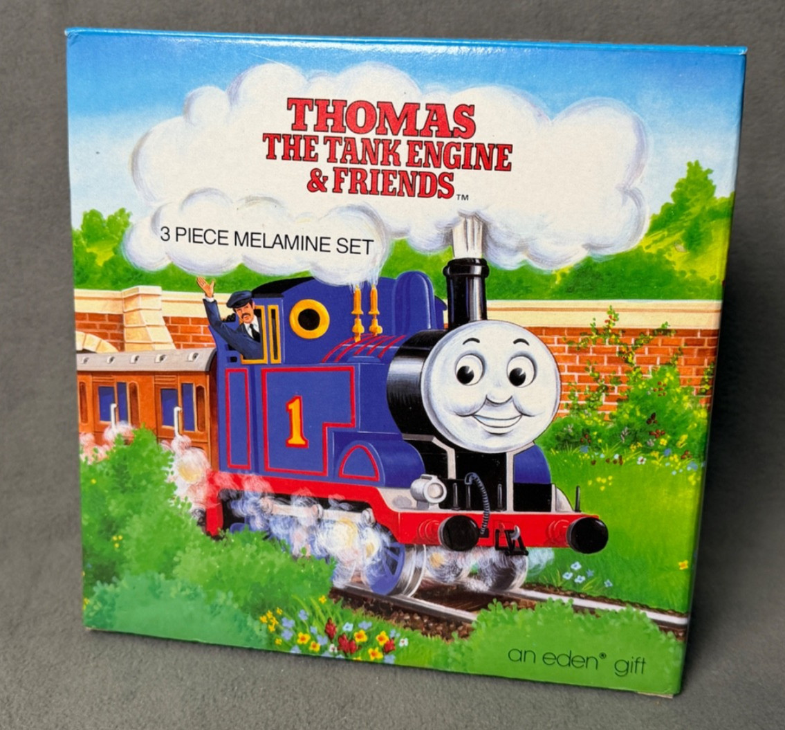 Eden Thomas The Tank Engine & Friends Melamine Dinnerware Set & Silverware 1992