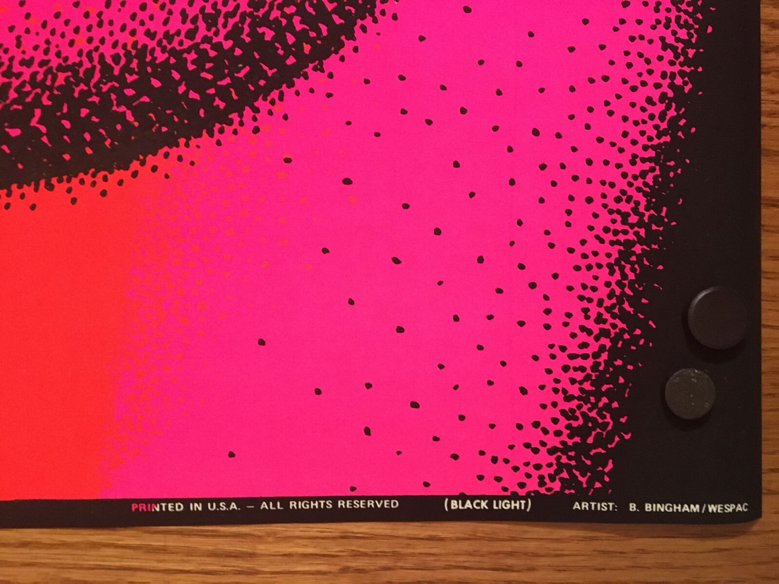 Sunkisted Vintage Blacklight Poster From 1969 Printed In The USA 28x22 In.