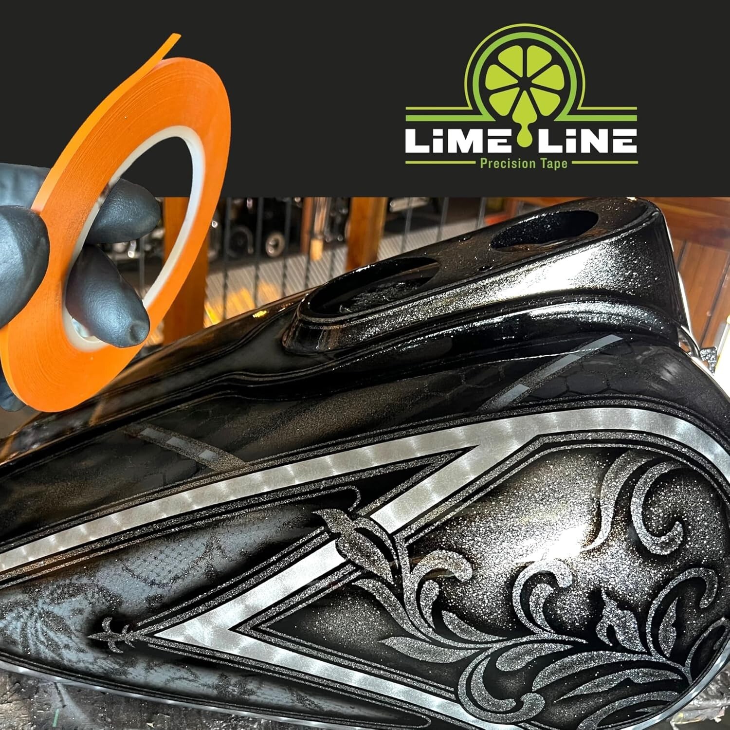 LiME LiNE Vinyl Masking Tape for Pinstriping - Combo Pack [ 1/4" 1/8" 1/16" ]