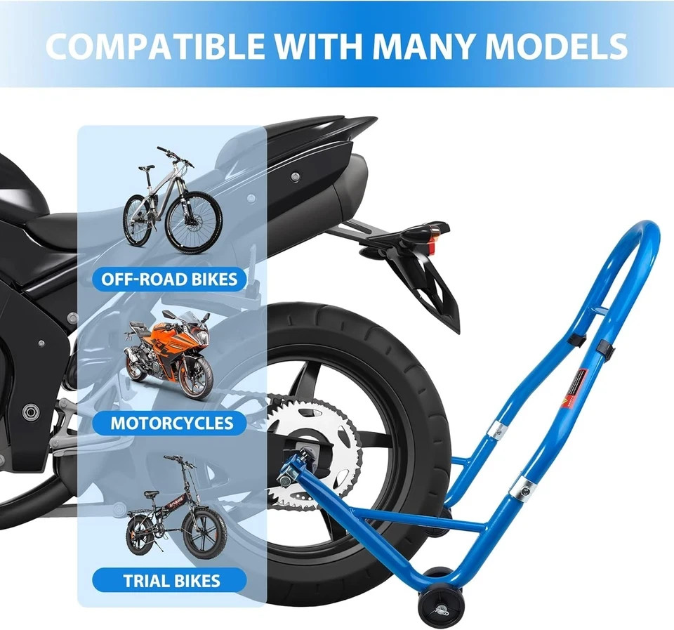Motorcycle Stand 850LB Sport Bike Rear Wheel Lift Swingarm Paddock Stands