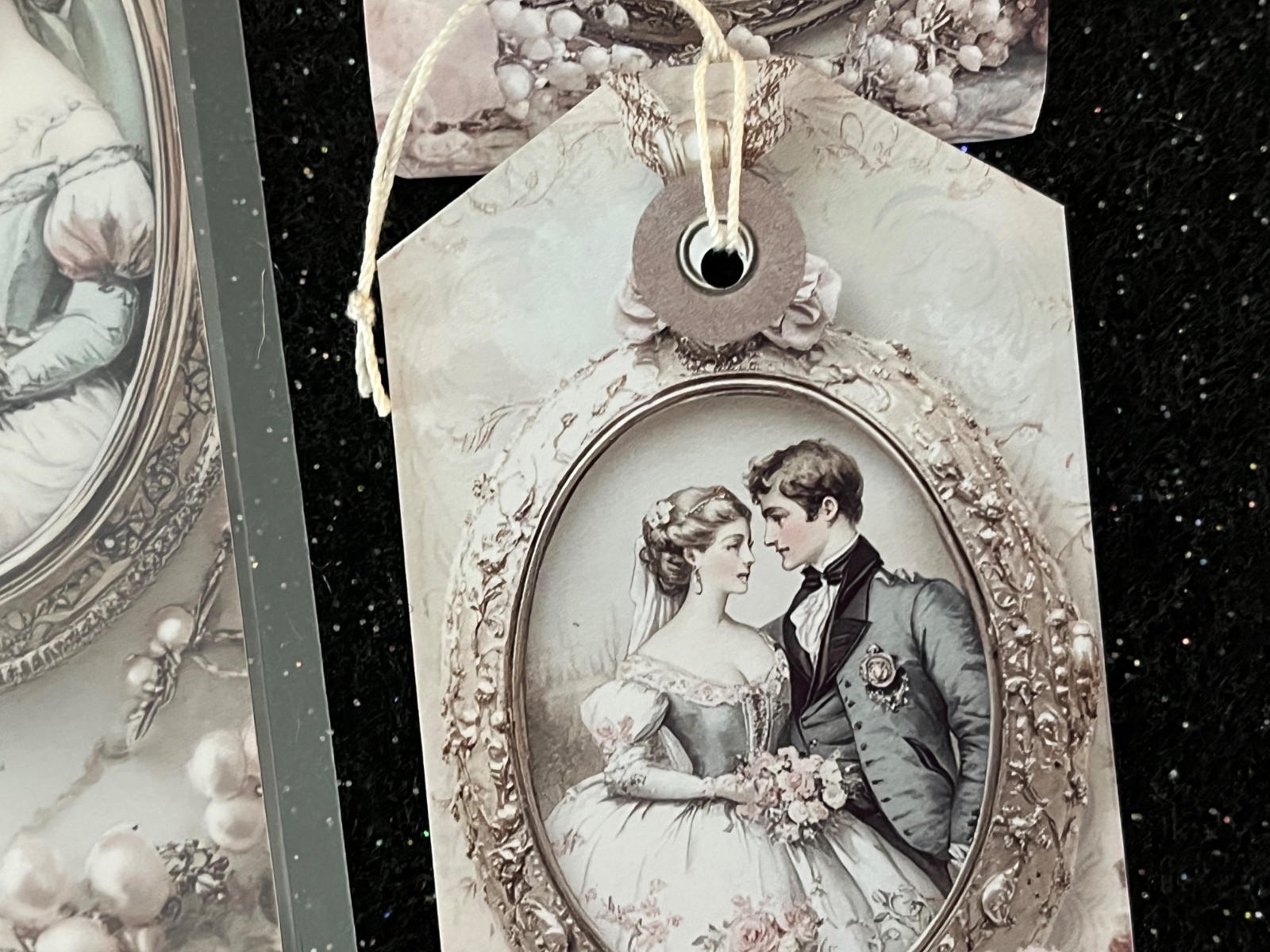 JANE AUSTEN BOOKMARK DUO , GIFT TAGS, QUOTE CARD LAMINATED WITH TASSELS