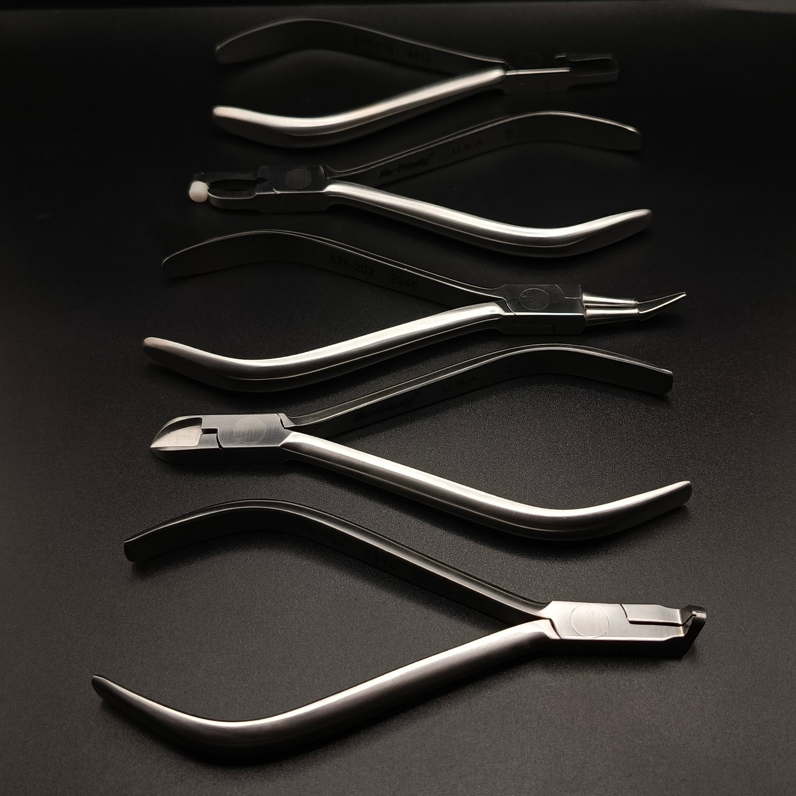5x HU-FRIEDY Short Band, Bracket Remover, Slim Weingart, Hard Wire Distal Cutter